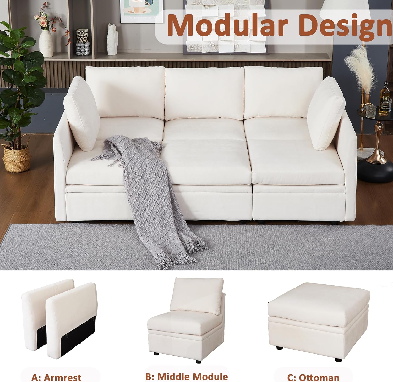 Qeetex EX-VAM-33FX7LSR Sofas-Loveseats - View #6