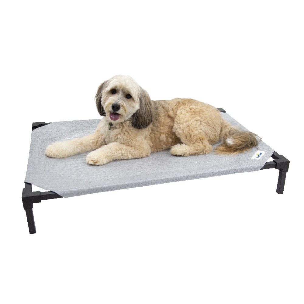 Coolaroo Rectangular Glacier Gray Outdoor Dog/Cat Bed ( Medium ) #507909