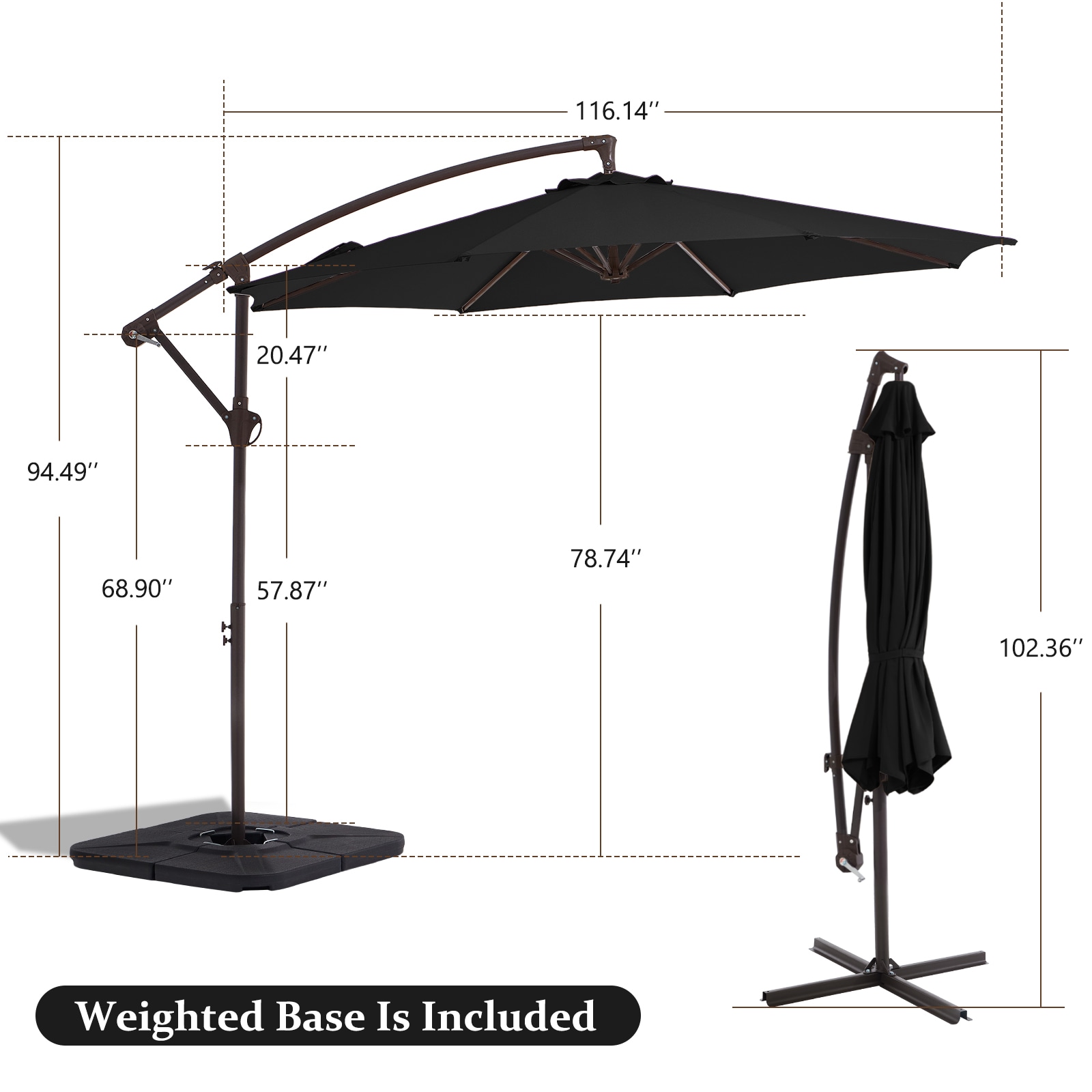 JEAREY EDSCXJS+SD-10FT-BK Umbrellas-2 - View #13