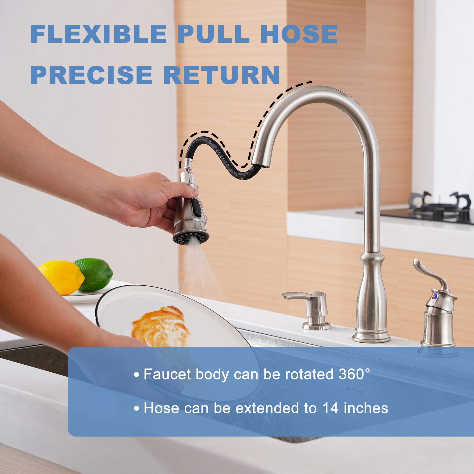Mondawe OR-913LSF-DG Kitchen-Faucets - View #7