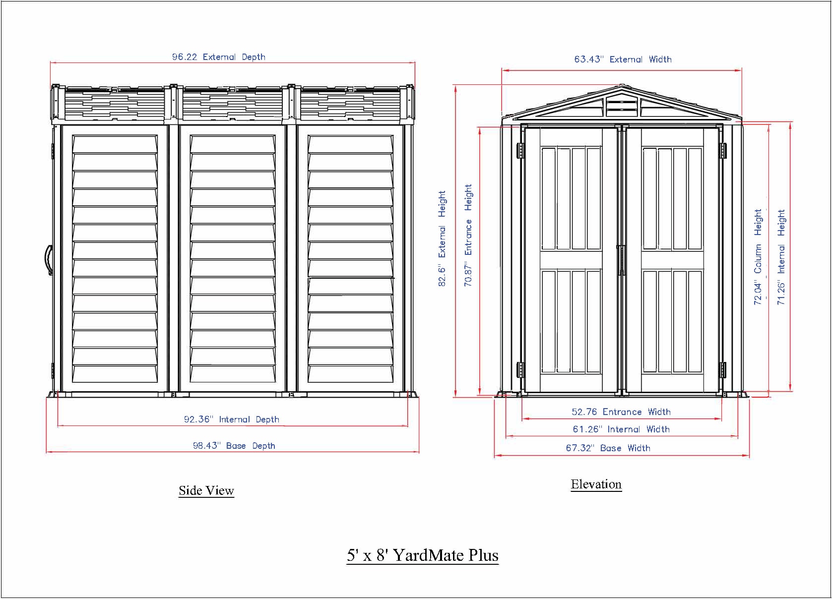 DuraMax Building Products 35825 Vinyl-Resin-Storage-Buildings - View #9