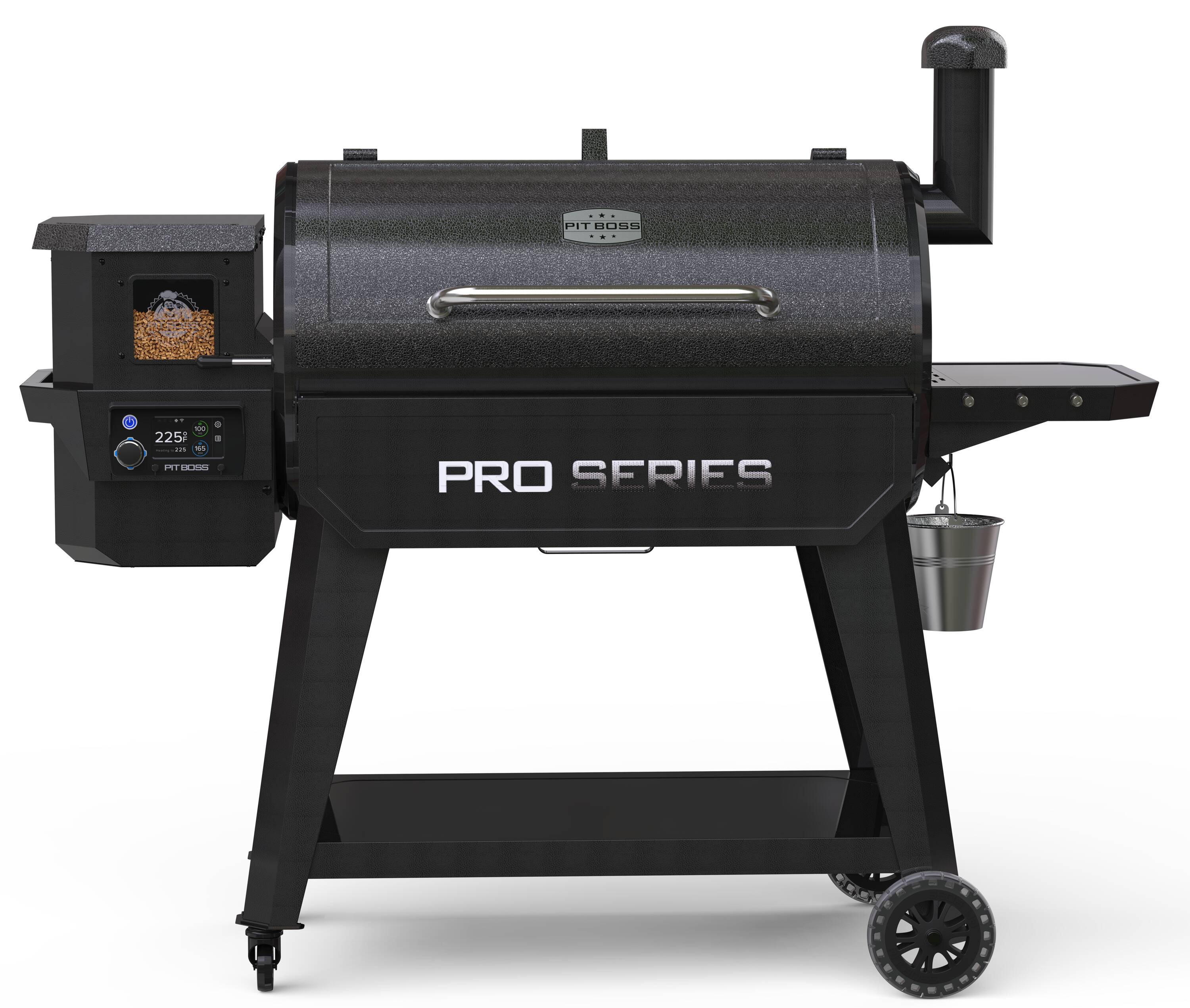 Pit Boss Pro 850-Sq in Hammer Tone Pellet Grill in Gray | PB850PS2