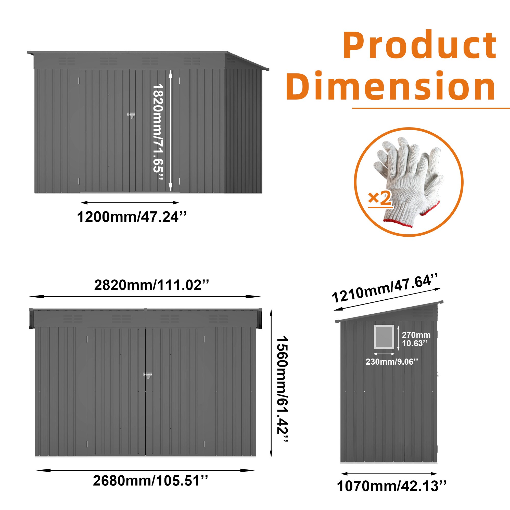 LOVMOR SF-Y-W3213P317947 Vinyl-Resin-Storage-Buildings - View #4
