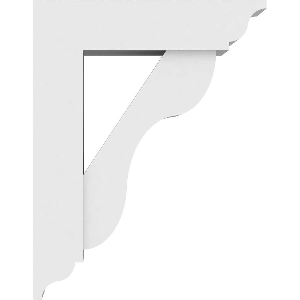 Ekena Millwork BKTP05X14X18CAR01 Exterior-Brackets-Braces - View #3