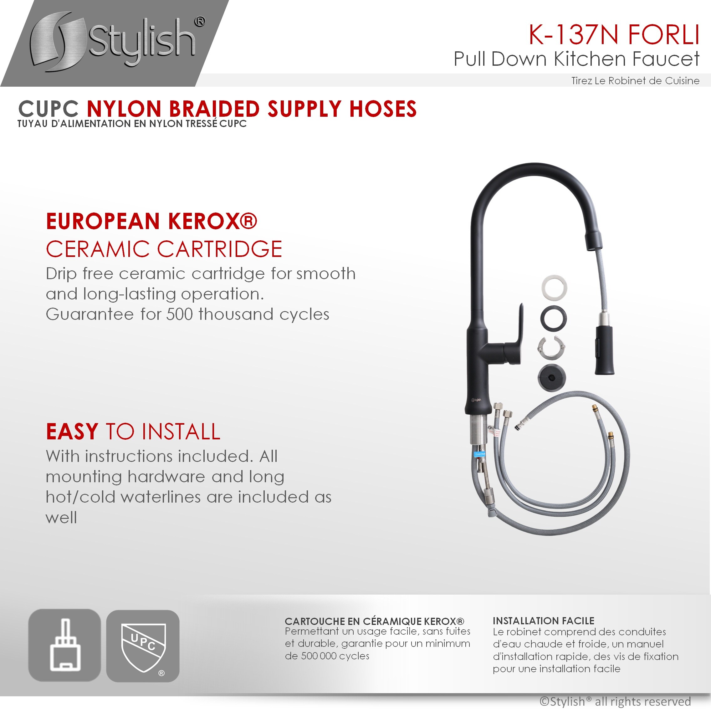 Stylish K-137N Kitchen-Faucets - View #4