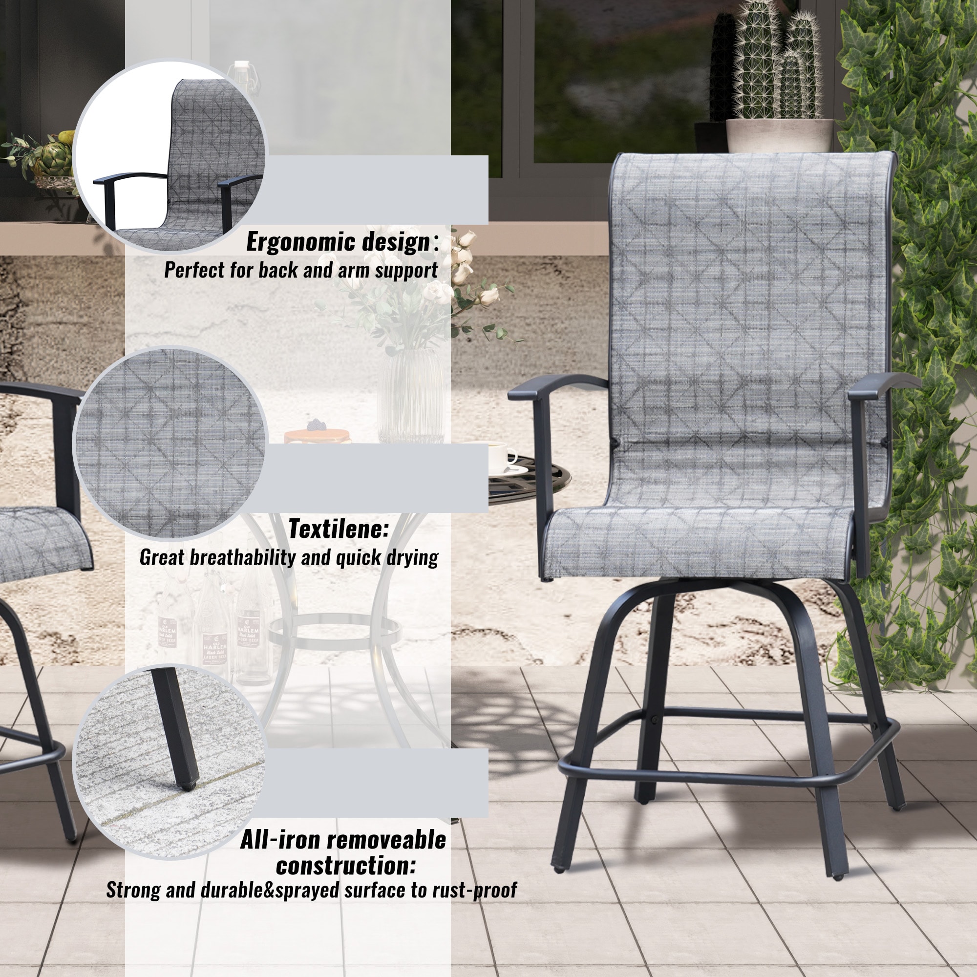 Clihome CL-62 Patio-Chairs - View #6