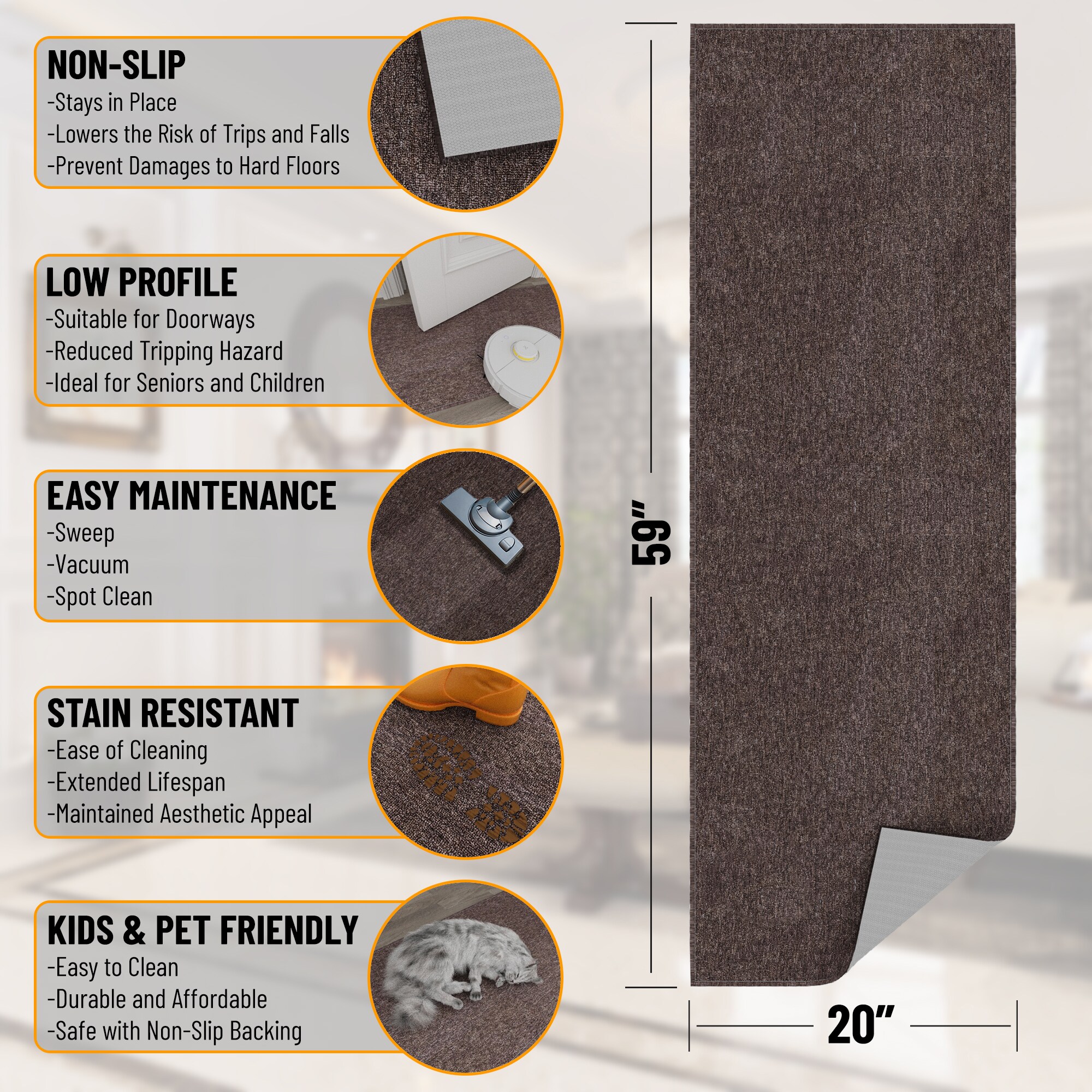 Ottomanson EMY7508-20X59 rugs - View #3