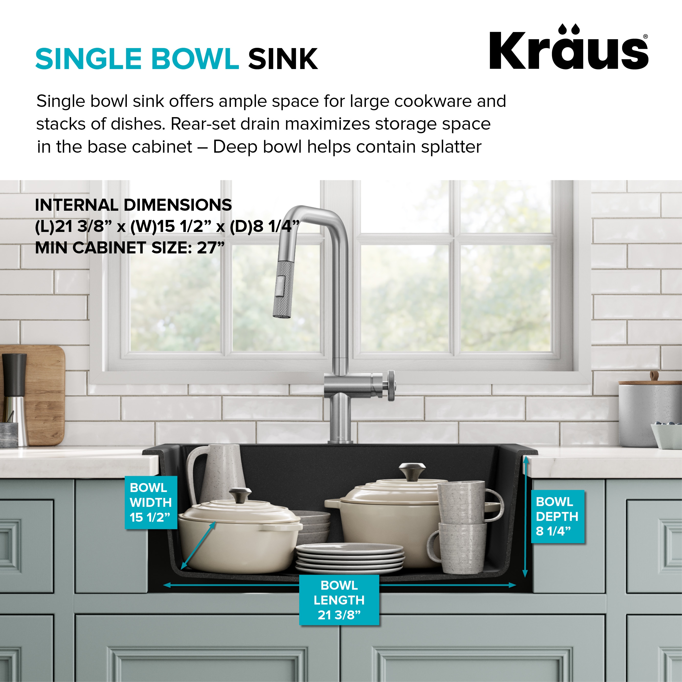 Kraus KGD-410B Kitchen-Sinks - View #5