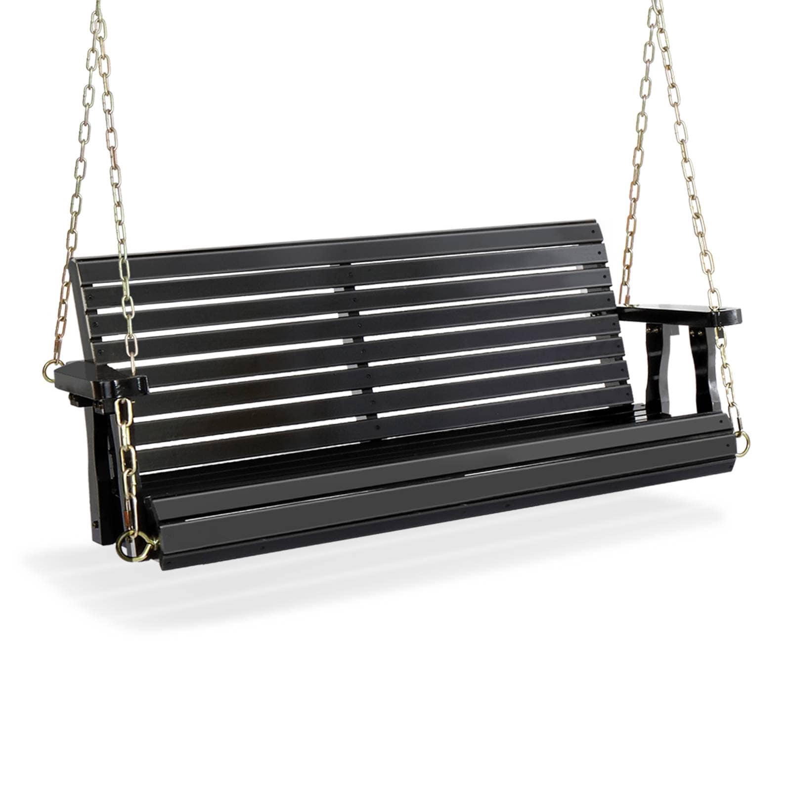 Outopee LO1G57000271 Wood swing 2 -person Black Outdoor Swing
