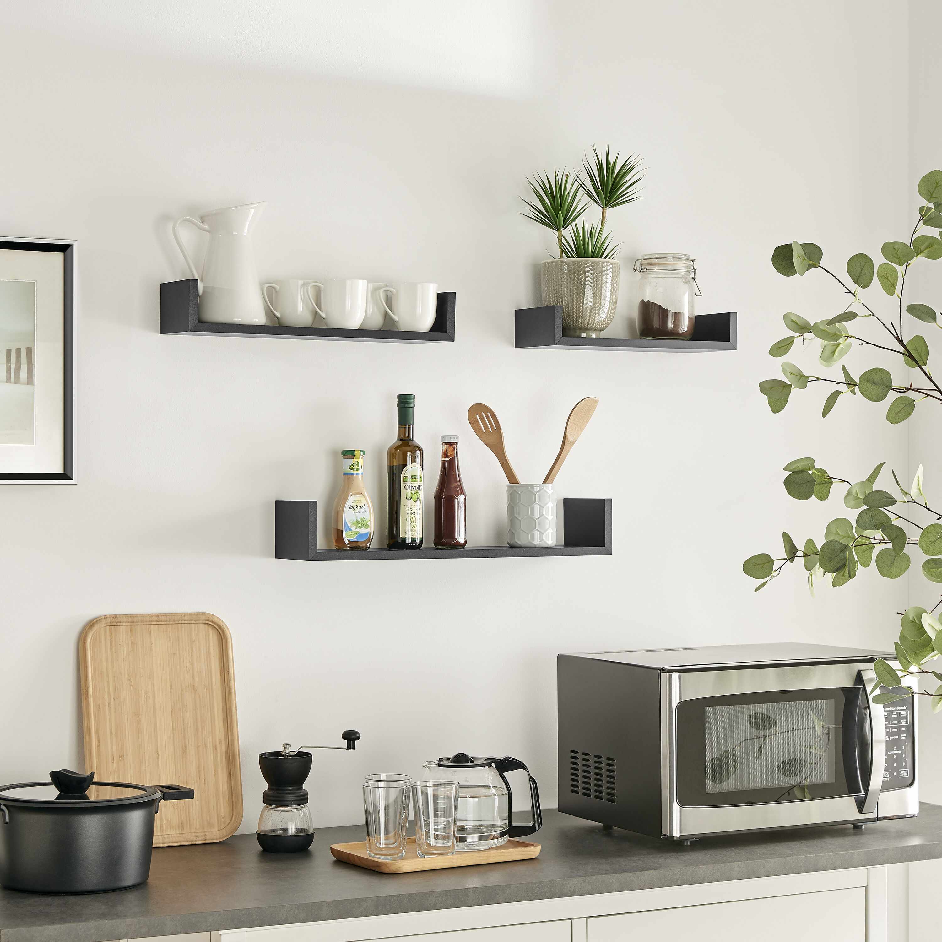Danya B. XF22039BK Wall-Mounted-Shelving - View #7