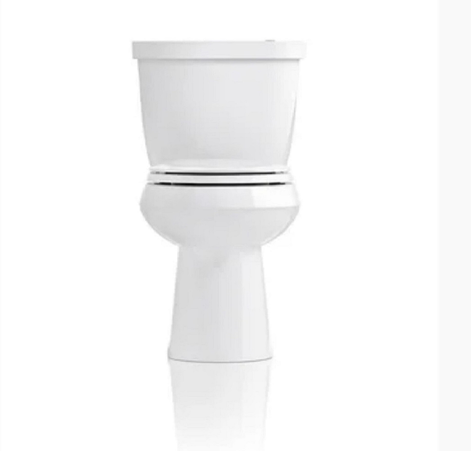 White Round-Front Toilet Seat with Quiet-Close Lid