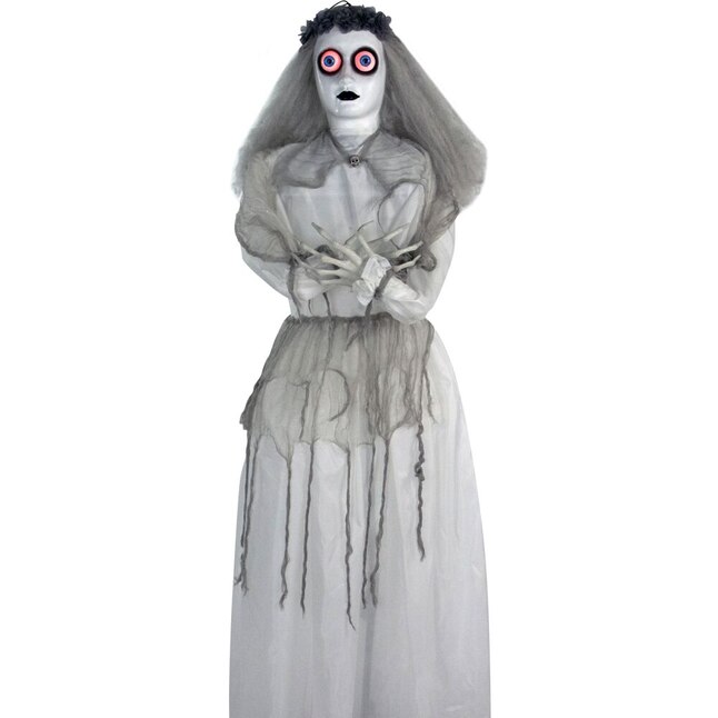Haunted Hill Farm 64-in Moaning Lighted Animatronic Ghost Free Standing ...