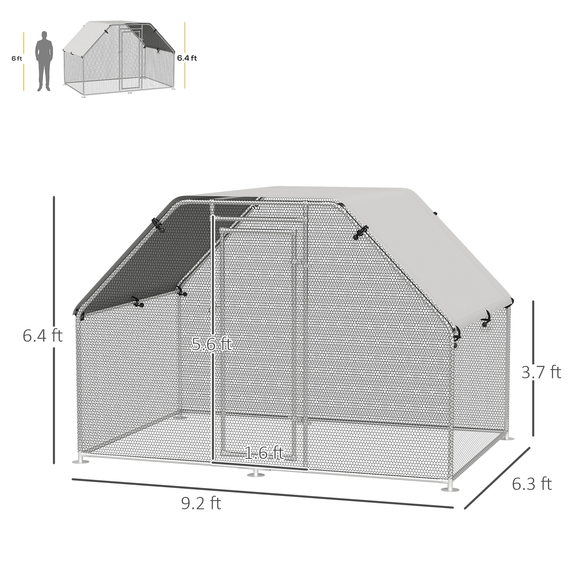 Maocao Hoom JL166431 Chicken-Coops-Rabbit-Hutches - View #5