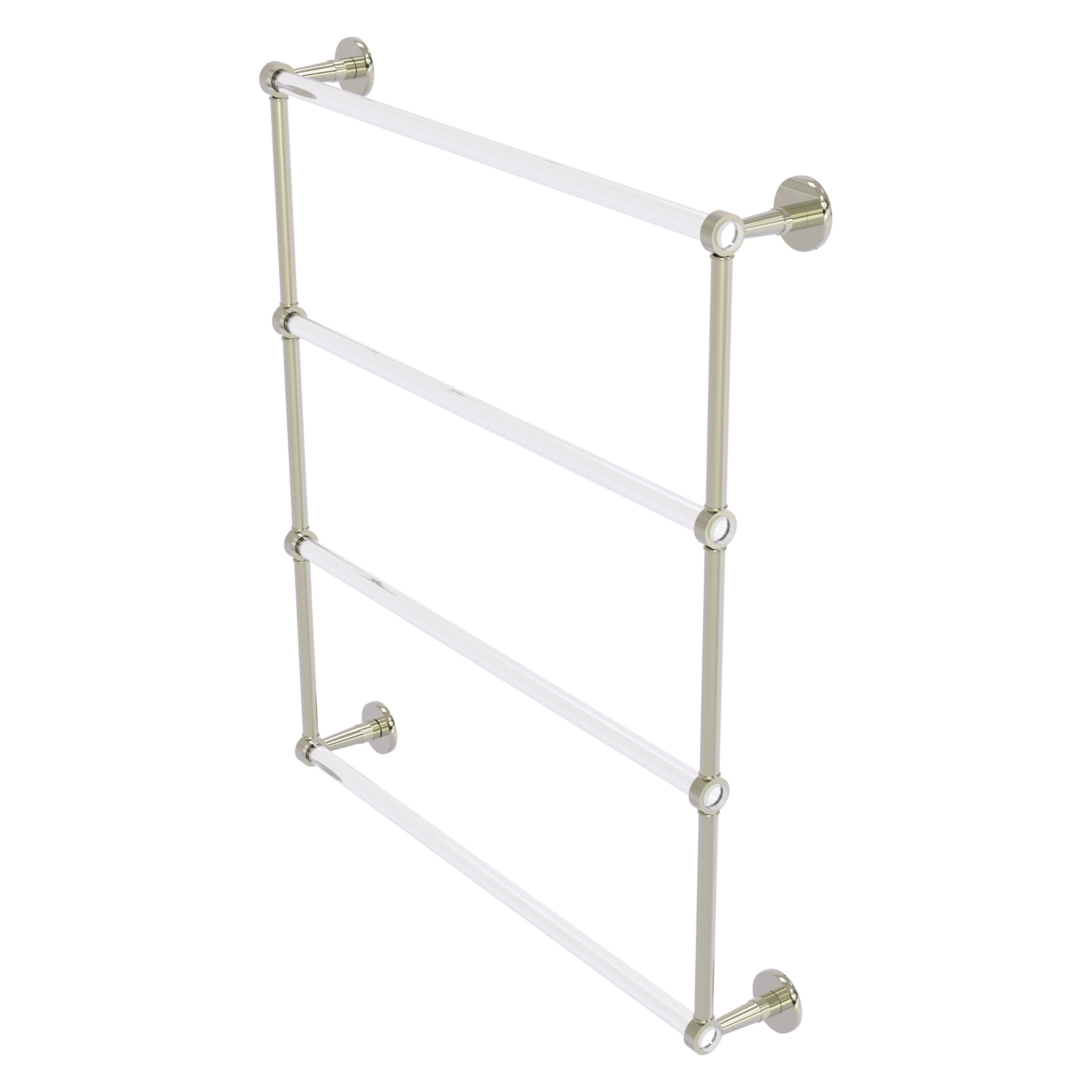Allied Brass CV-28-30-PNI Clearview 30-in double Polished Nickel Wall mount Double Towel Bar