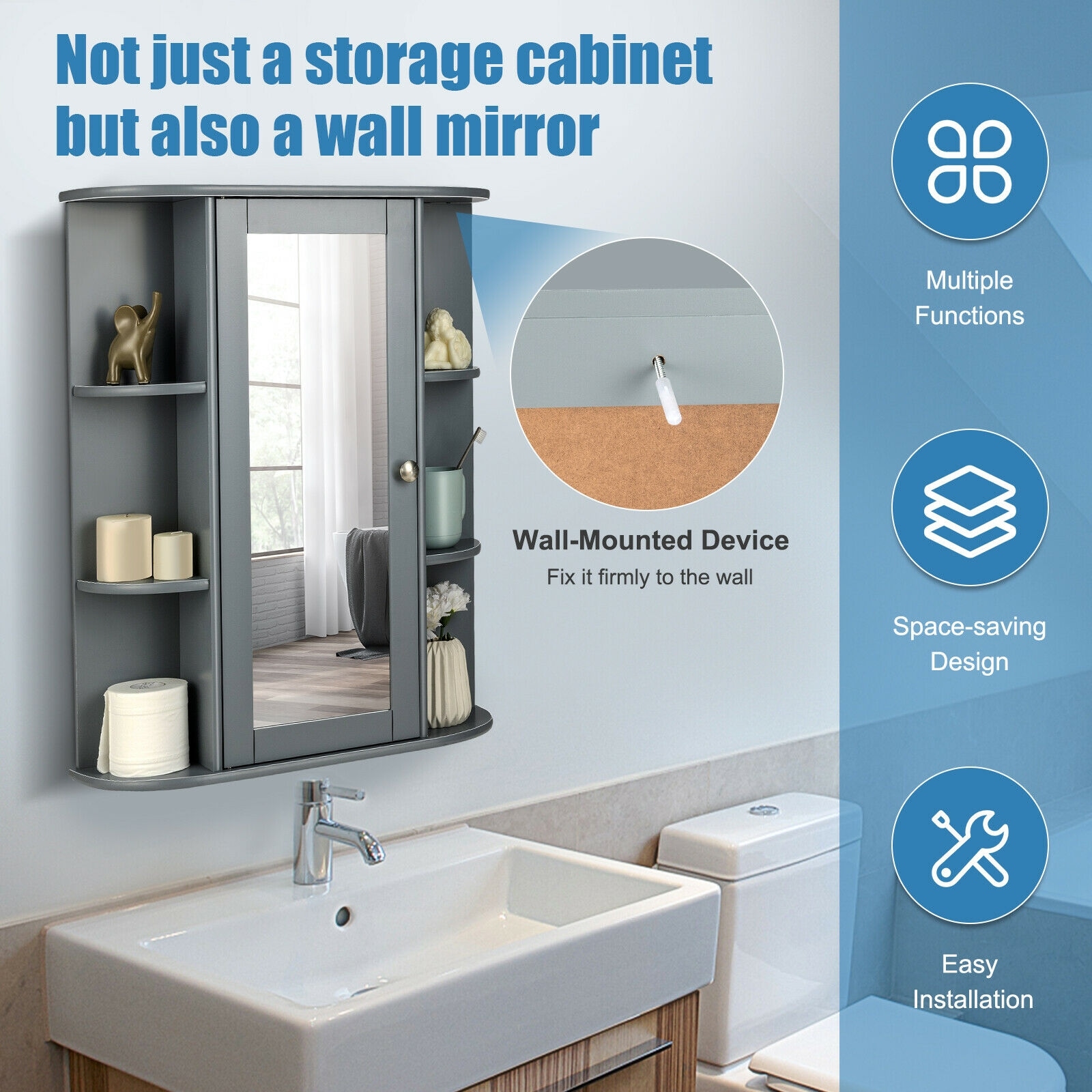 Forclover HYFE-65488 Bathroom-Medicine-Cabinets - View #6