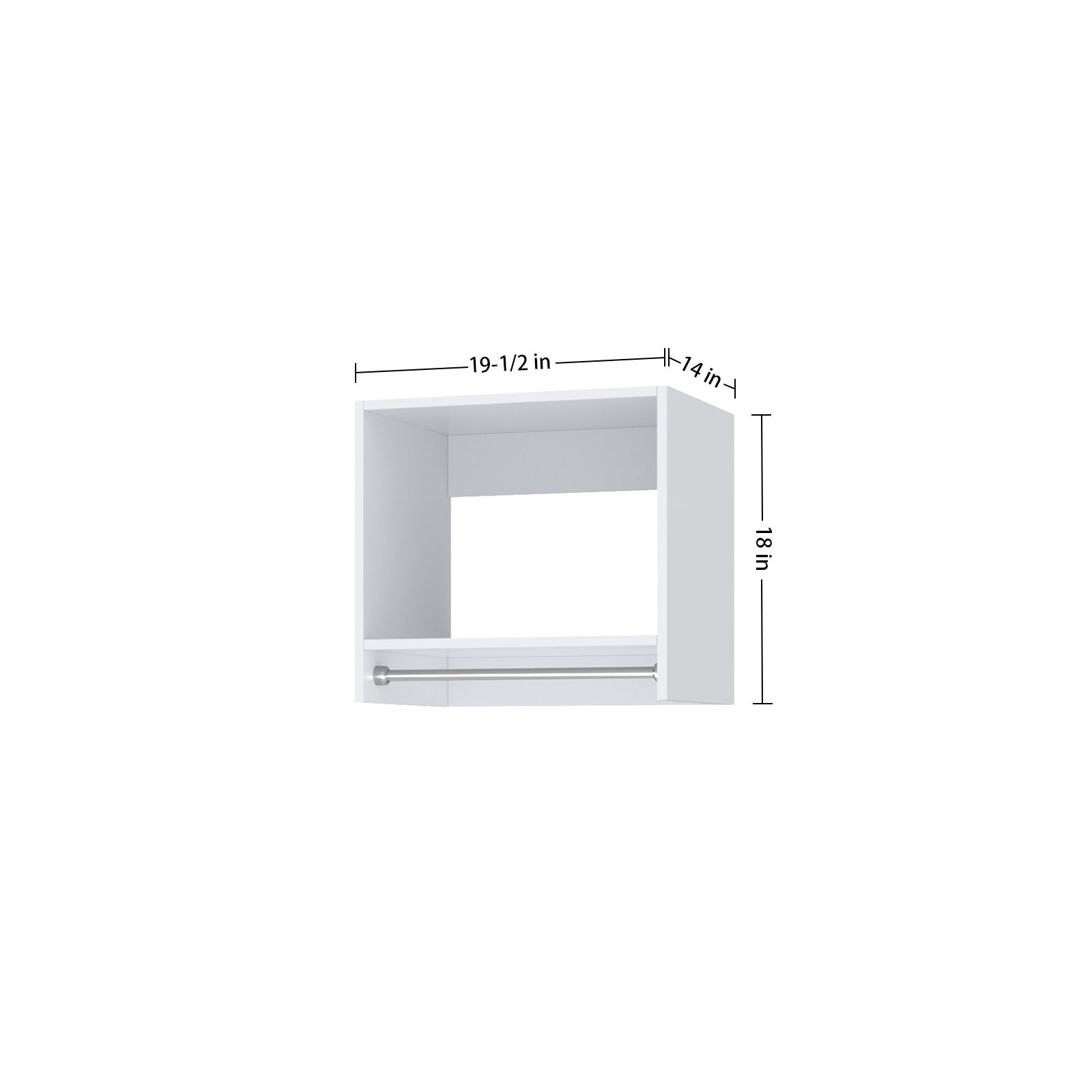 HomLux BD-CCW1S1H19H Wood-Closet-Shelves - View #4