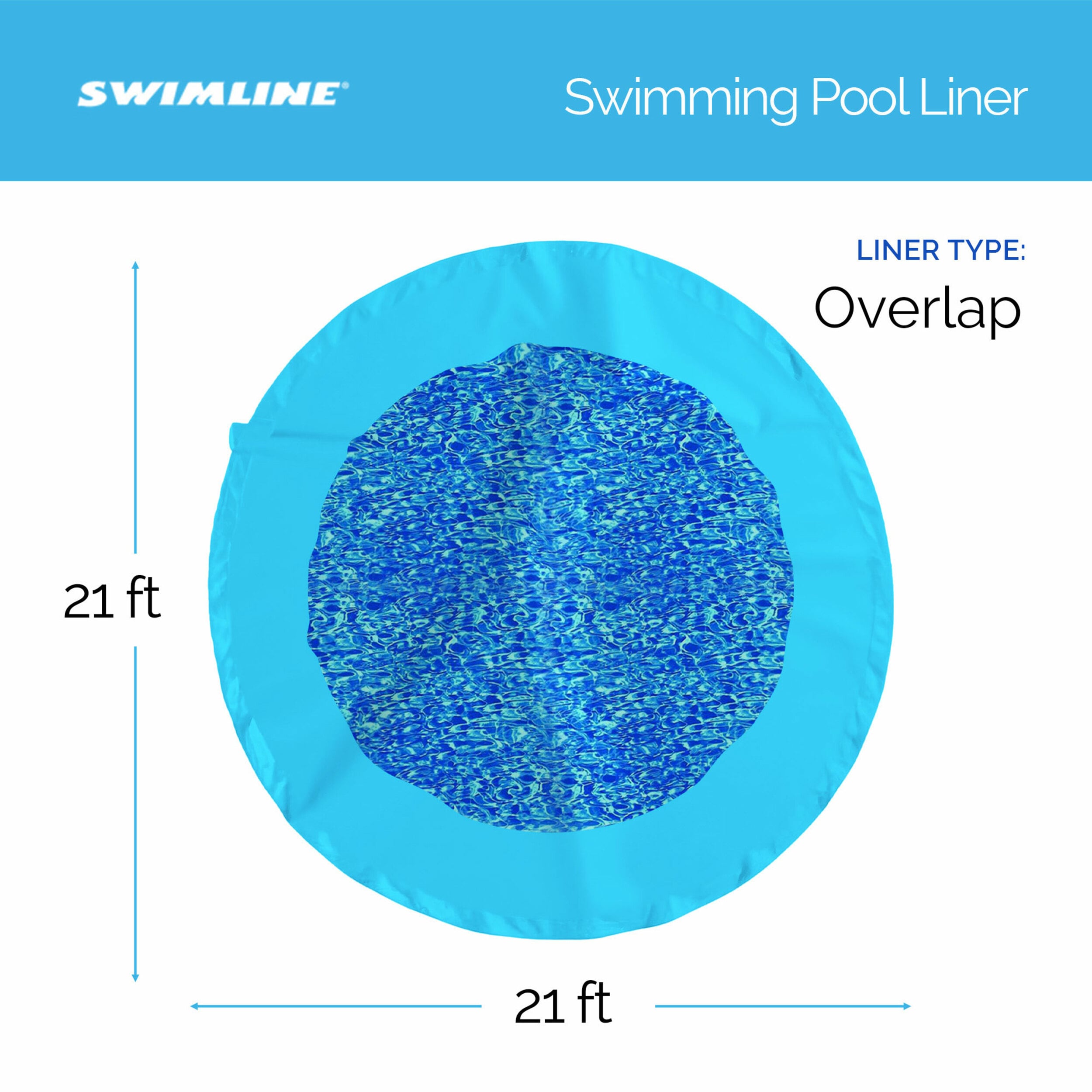 Swimline Blue Vinyl Pool Liner 95159 at Lowes.com