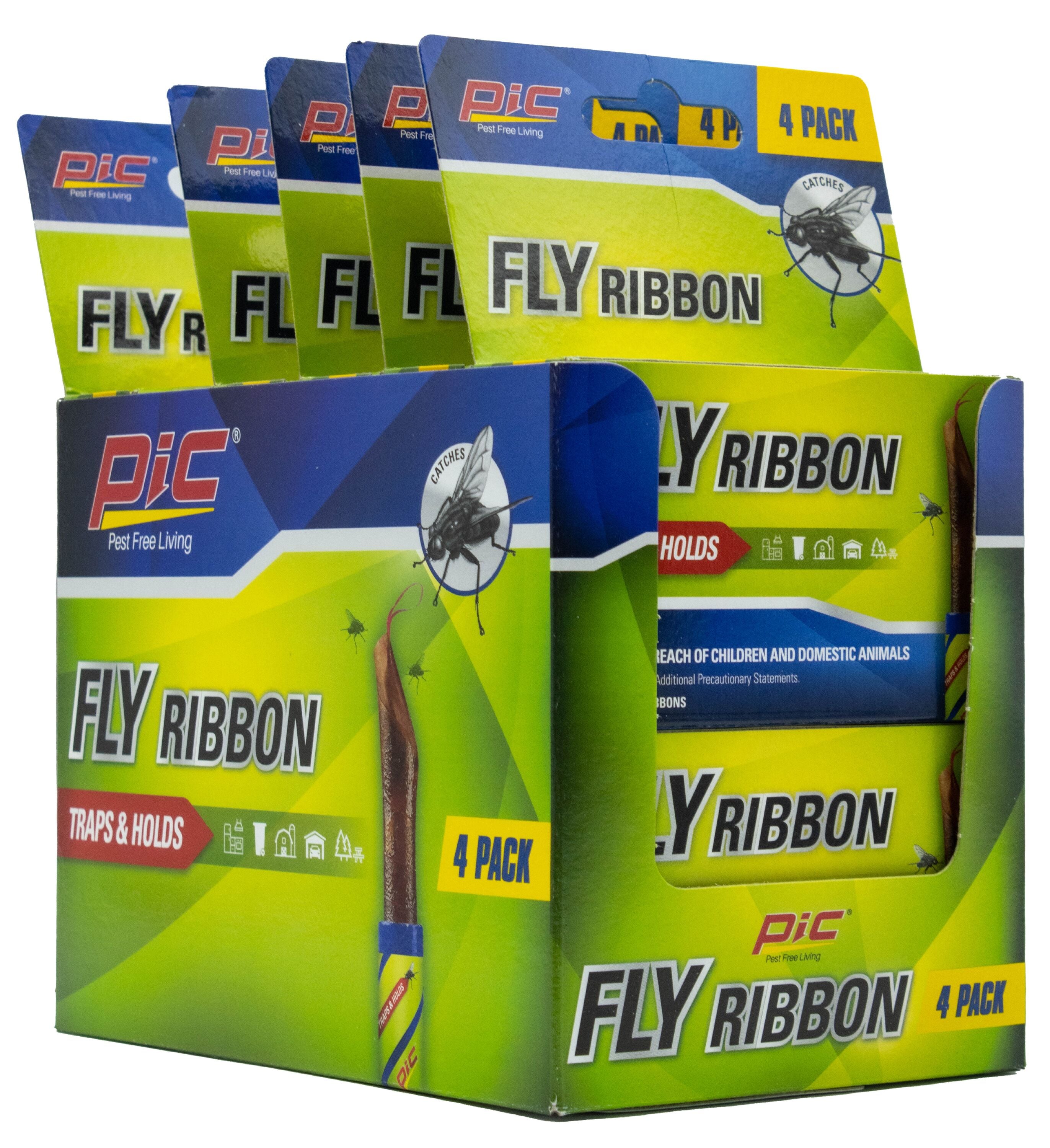 Fly Strips Indoor Sticky Hanging 12 Pack,Fly Paper Strips Indoor