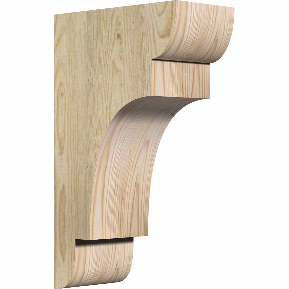 Ekena Millwork COR06X12X20NEB00RDF 6-in x 12-in x 20-in New brighton Unfinished Douglas fir Wood Paintable/Stainable Corbel