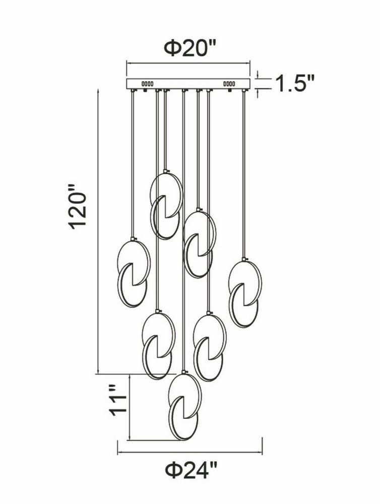 CWI Lighting 1206P24-7-629 Pendant-Lights - View #6