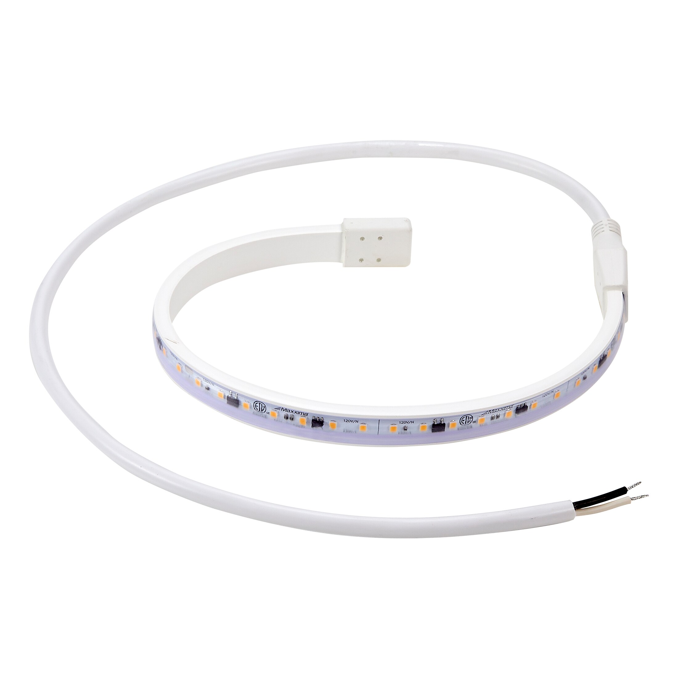Maxxima 18" White PVC LED Under Cabinet Strip Light