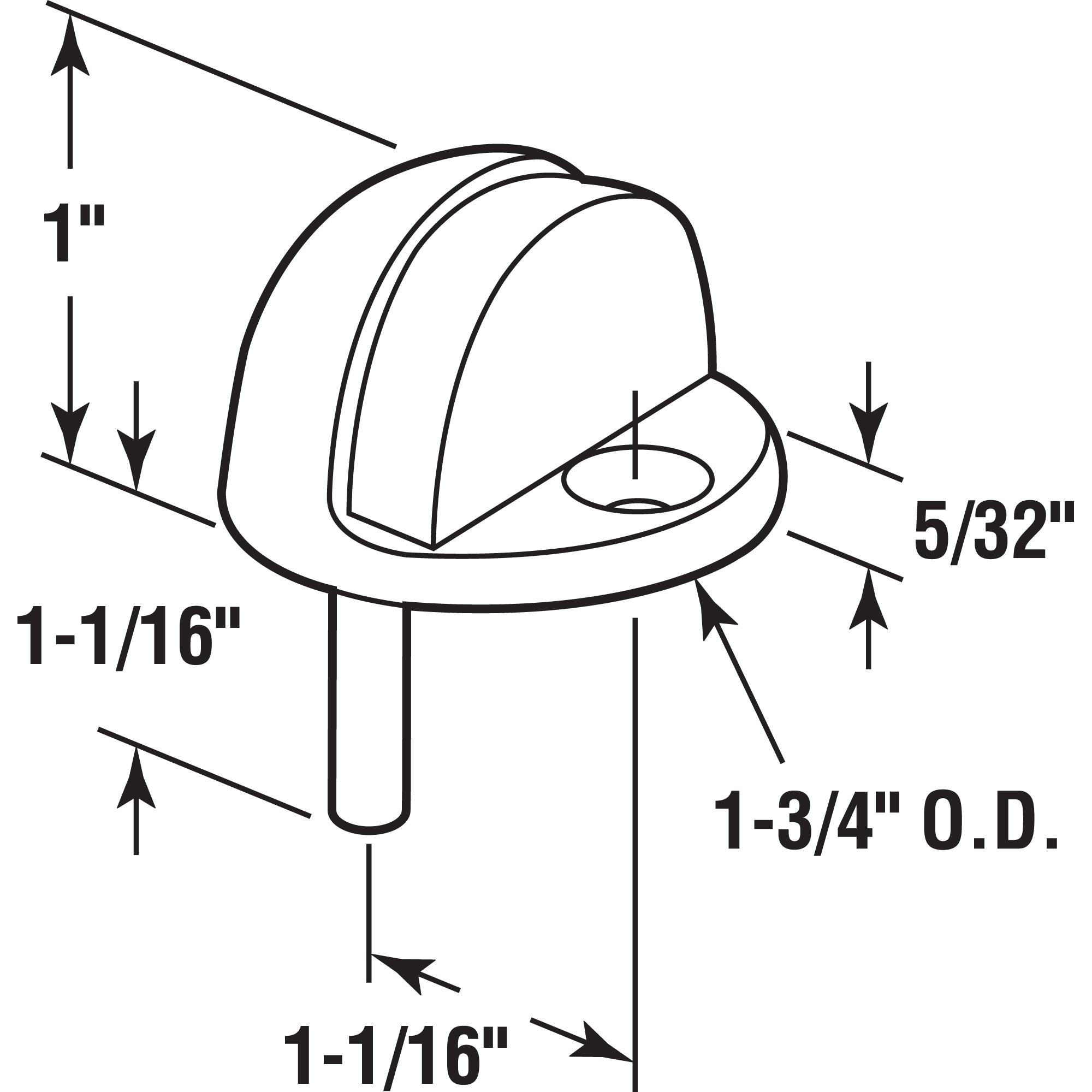 Prime-Line J 4544 Door-Bumpers-Stops2 - View #2