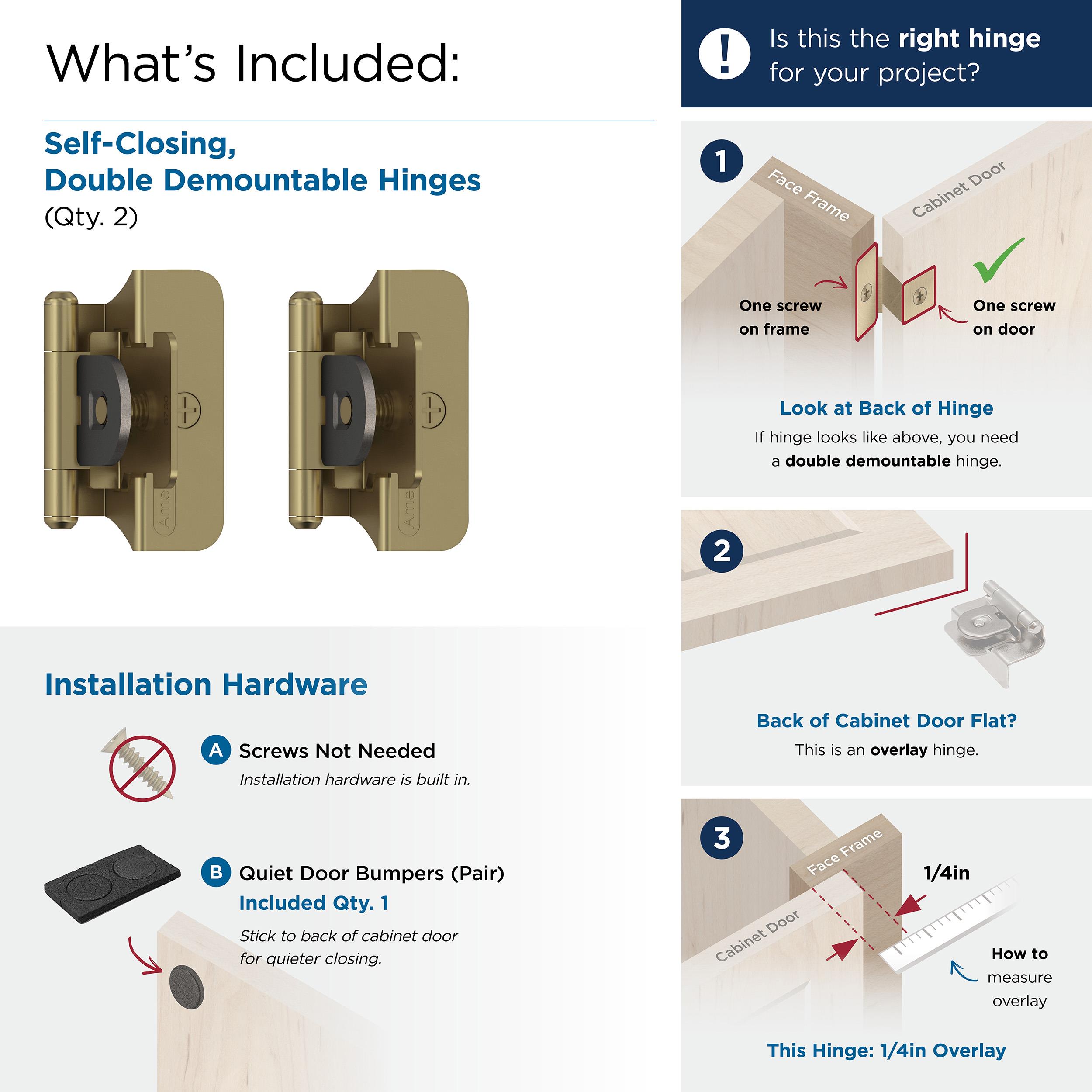 Amerock BPR8701BBZ Cabinet-Hinges - View #4