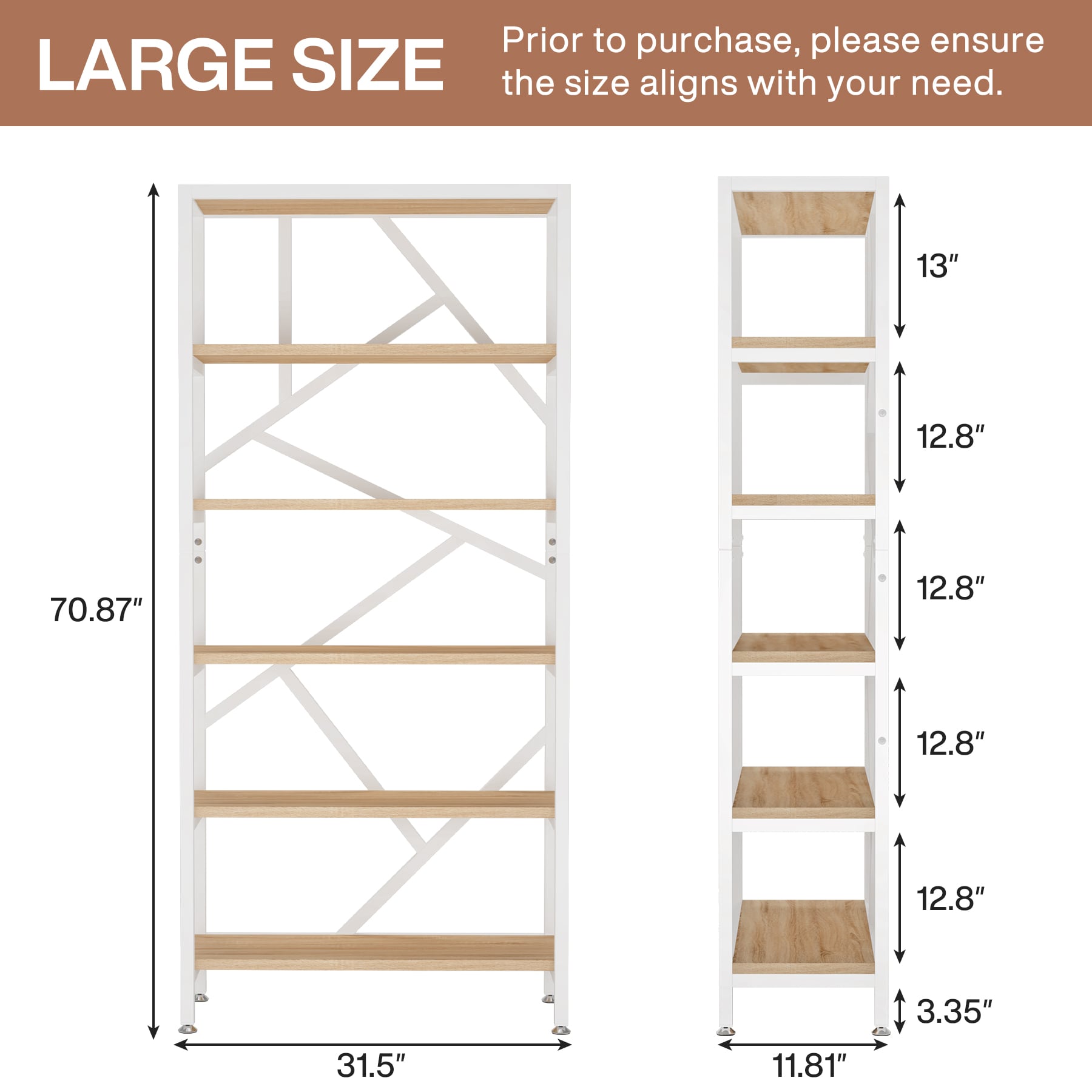 Tribesigns HOGA-U0198 bookcases - View #9