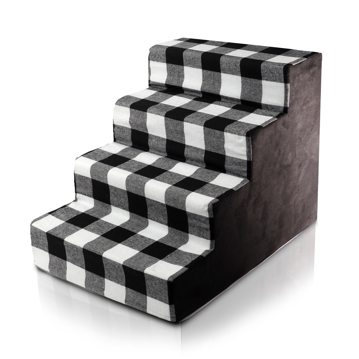 Precious Tails E1621PLD-BLW Black and White Foam Dog/Cat Steps