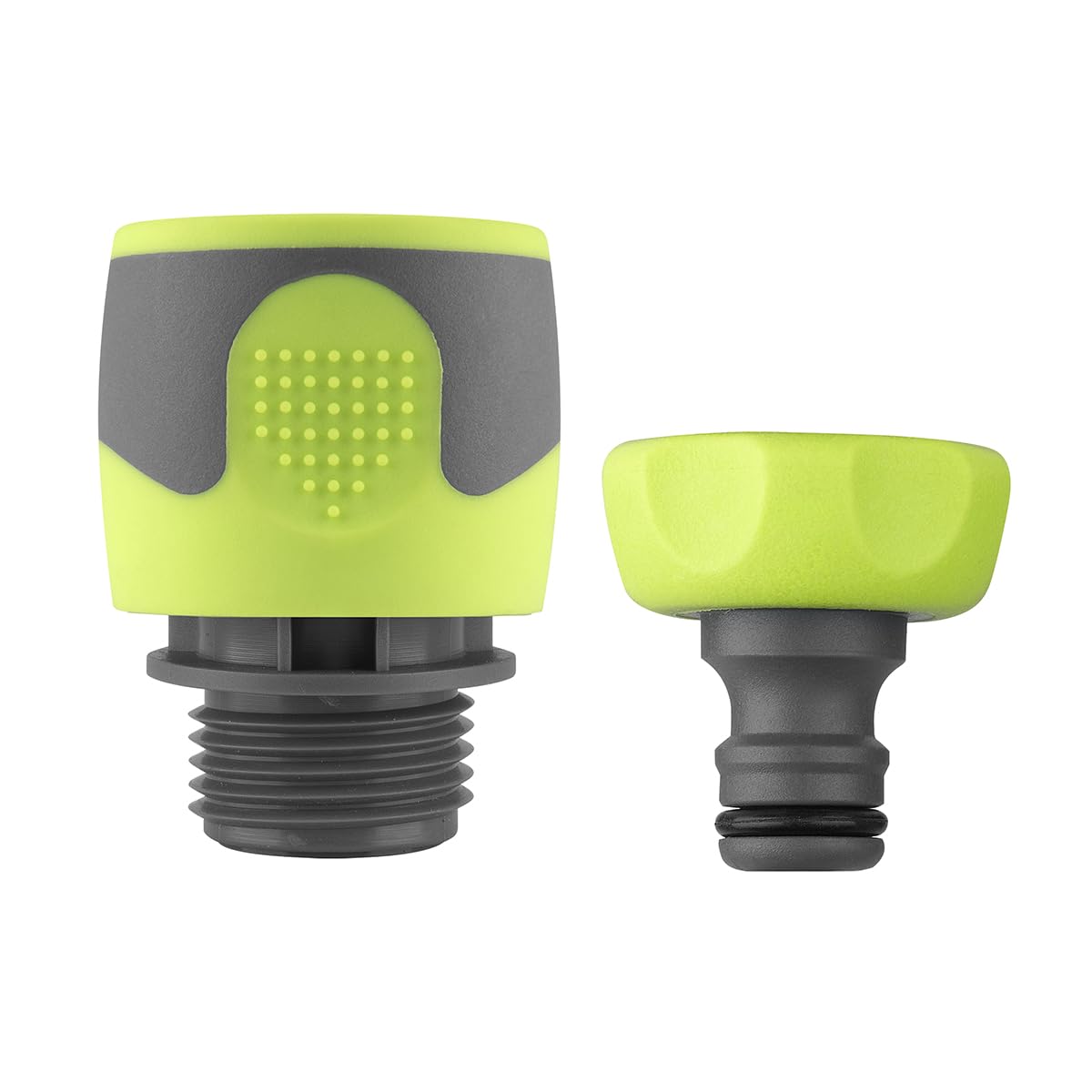Flexzilla - HFZGAK11 Garden Hose Quick-Connect Fittings 2-Piece Coupler Plug Kit ZillaGreen