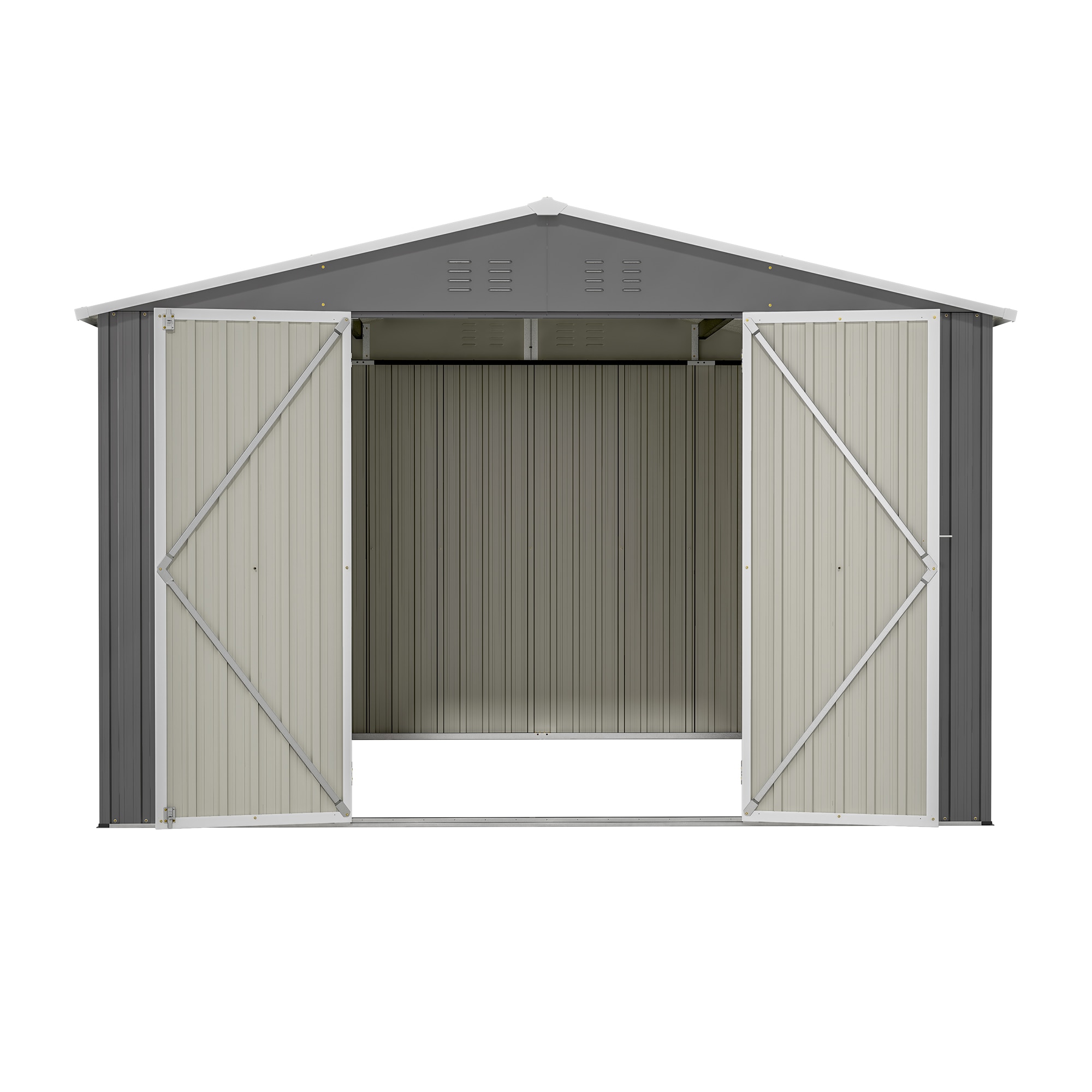 WELLFOR TWSG013-BN Metal-Storage-Buildings-Sheds - View #10