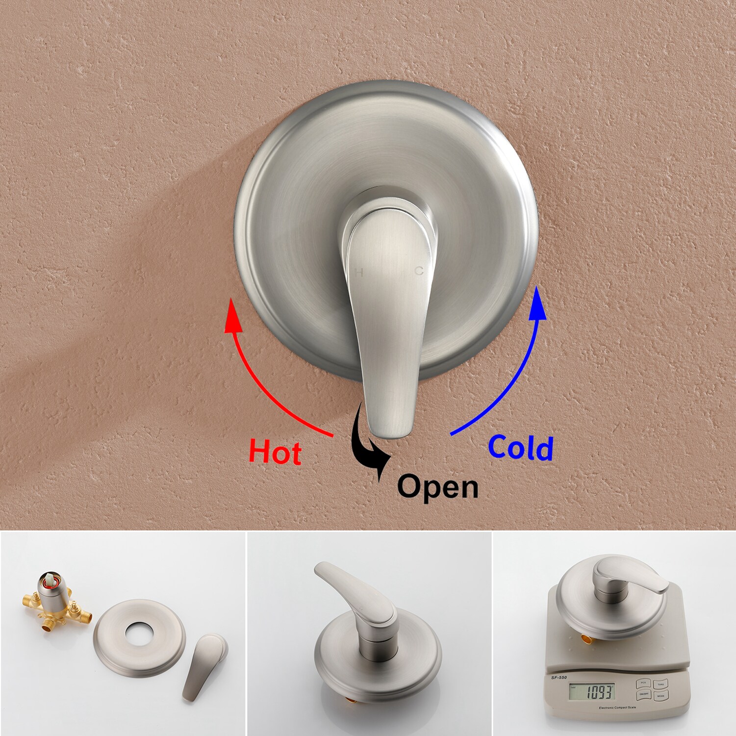 WELLFOR WB-1010 Showerhead-Bar-Panels - View #10