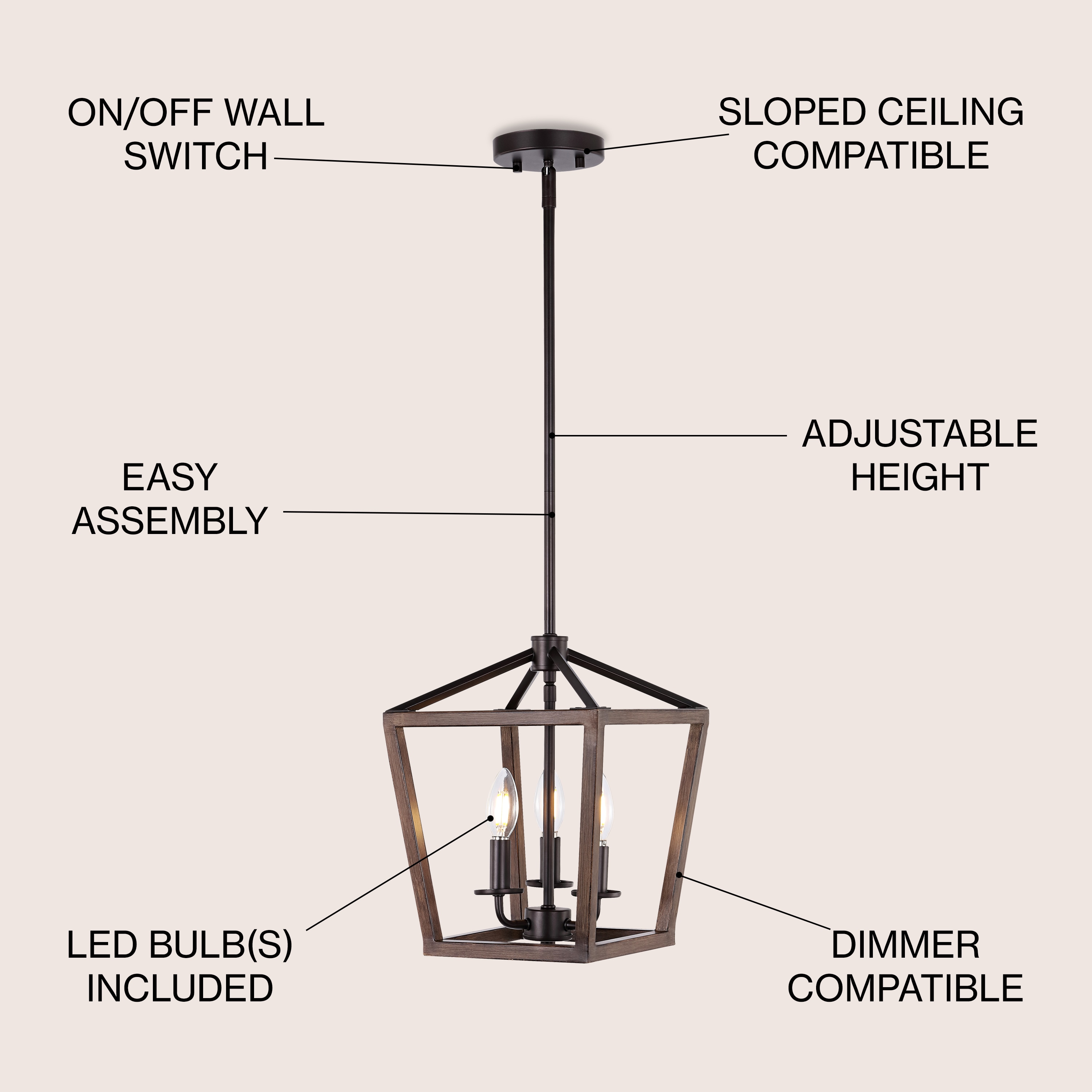 JONATHAN  Y JYL1321A Pendant-Lights - View #3