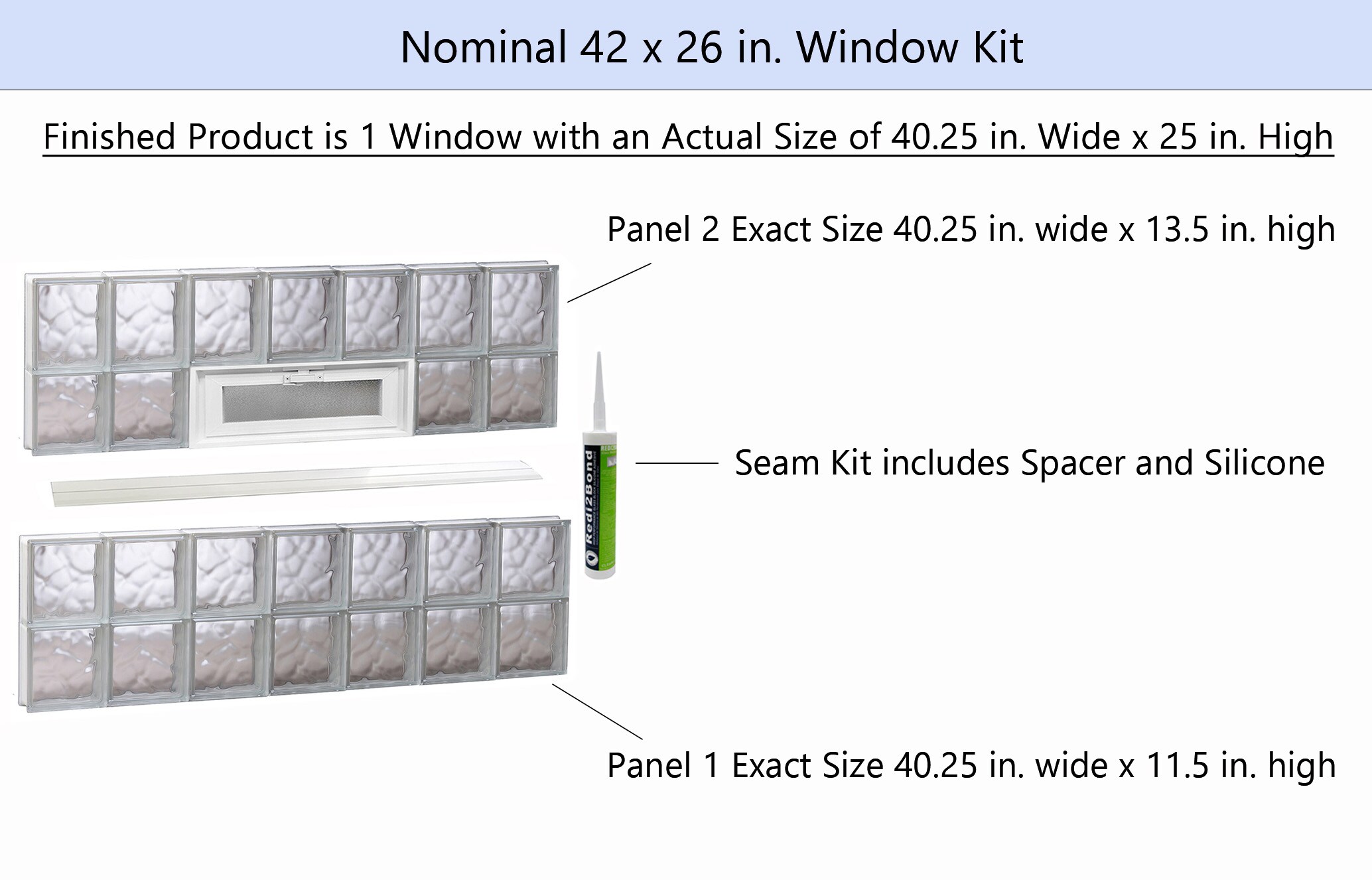 REDI2SET V4226DC Glass-Block-Windows - View #2
