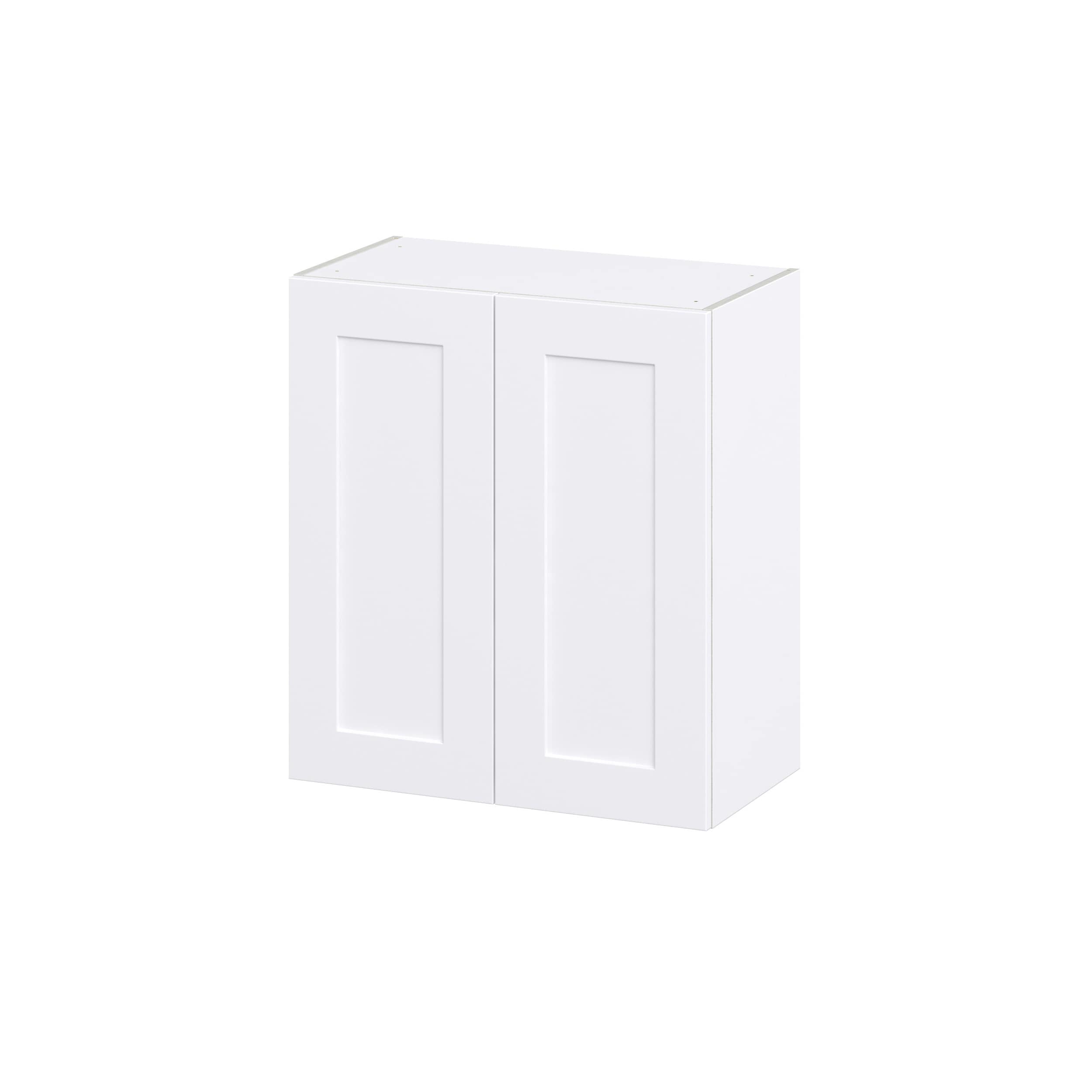 Hugo&Borg Jolie 27-in W x 20-in H x 14-in D Warm White Wall Fully Assembled Cabinet (Recessed Panel Shaker Door Style)