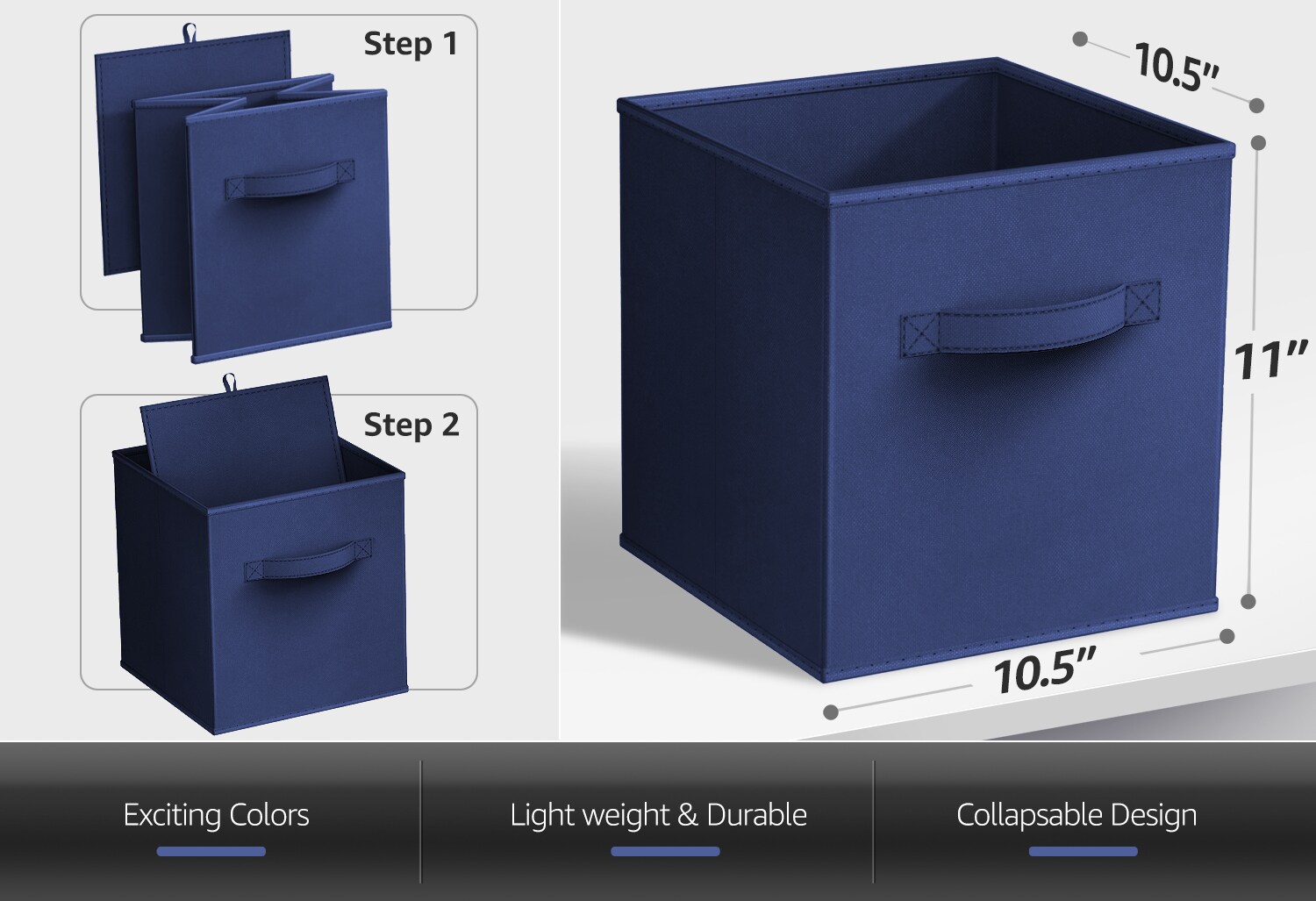 SORBUS 192405412059 Laminate-Storage-Cubes - View #5