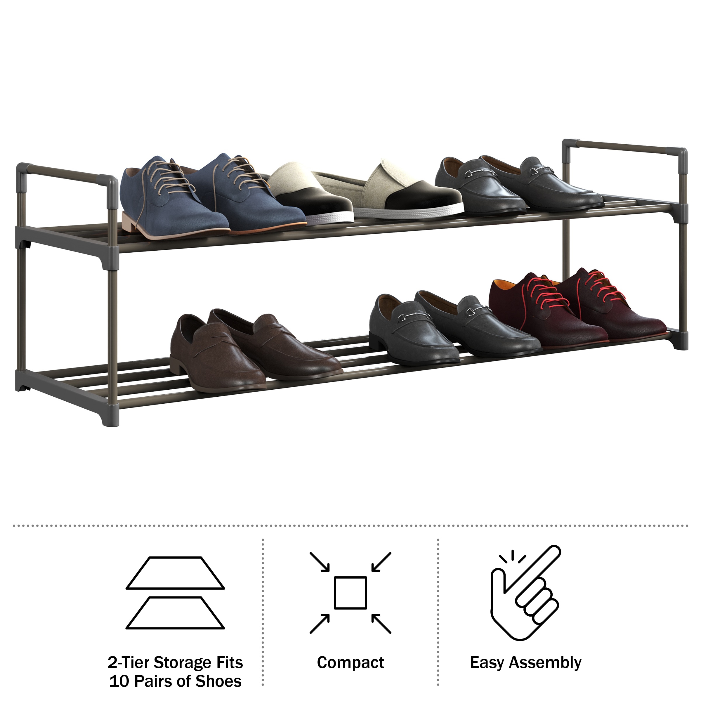 Hastings Home 275982SYV Shoe-Racks - View #7