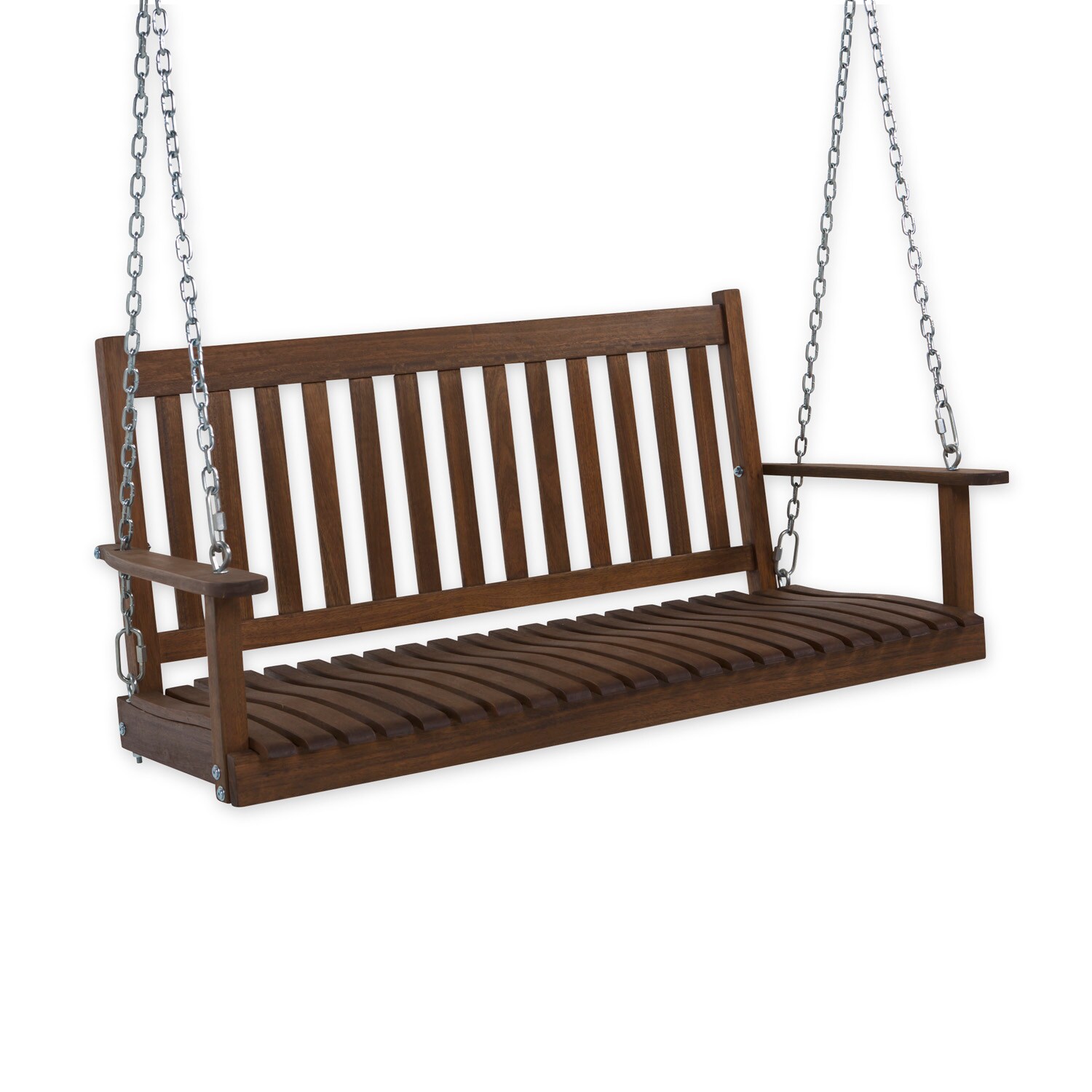 Evergreen 8F00397 2 -person Natural Wood Outdoor Swing