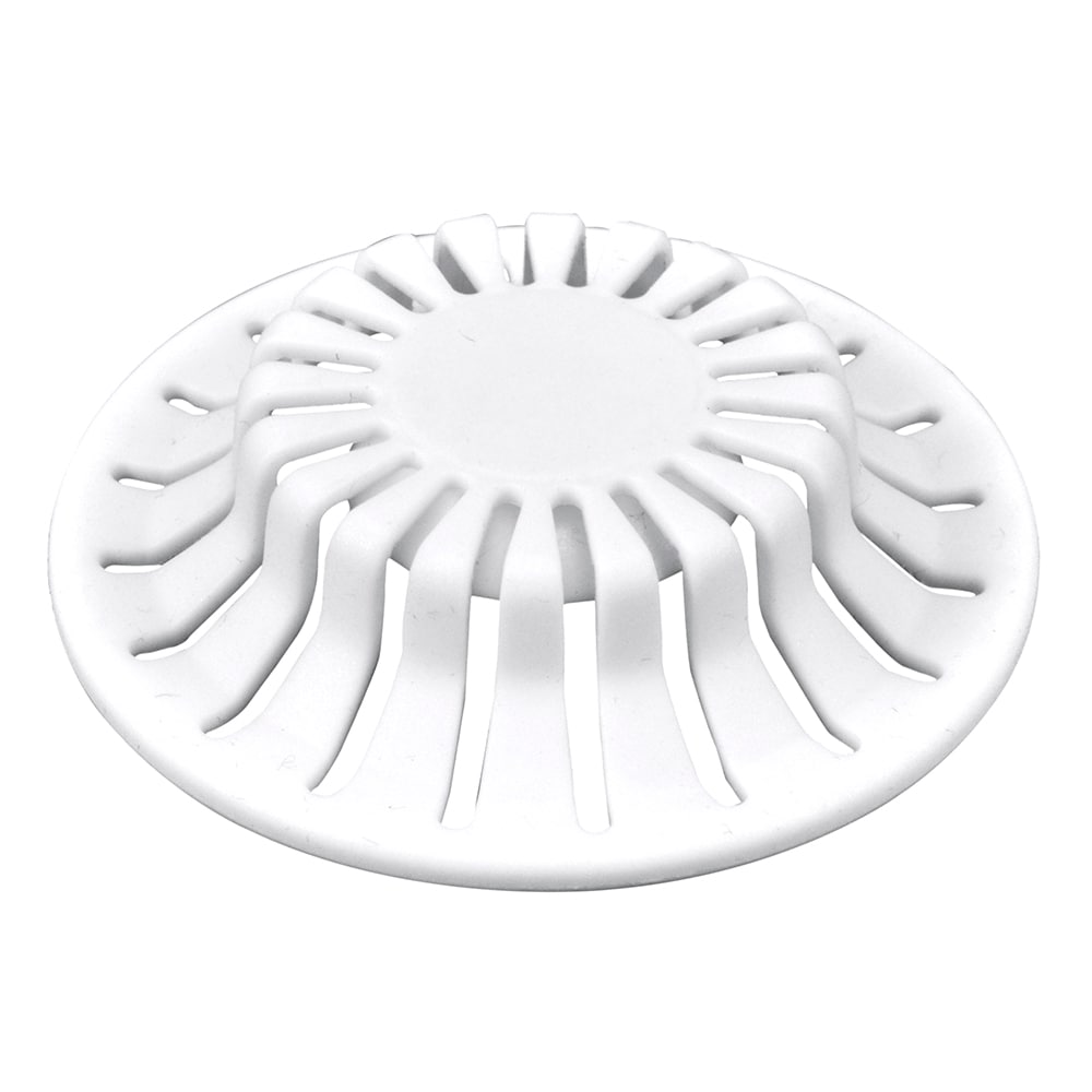 Hair Catcher Bathroom Tub Strainer in White (3-Pack) - Danco