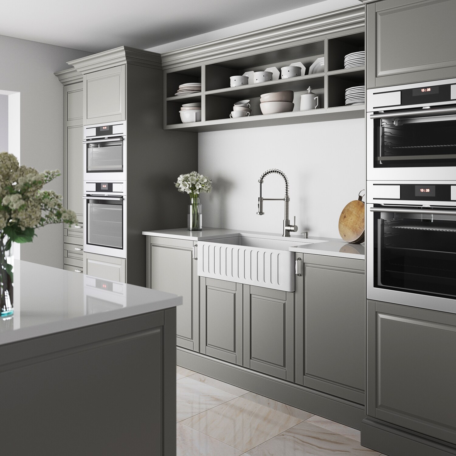 VIGO VGRA3318CS Kitchen-Sinks - View #6