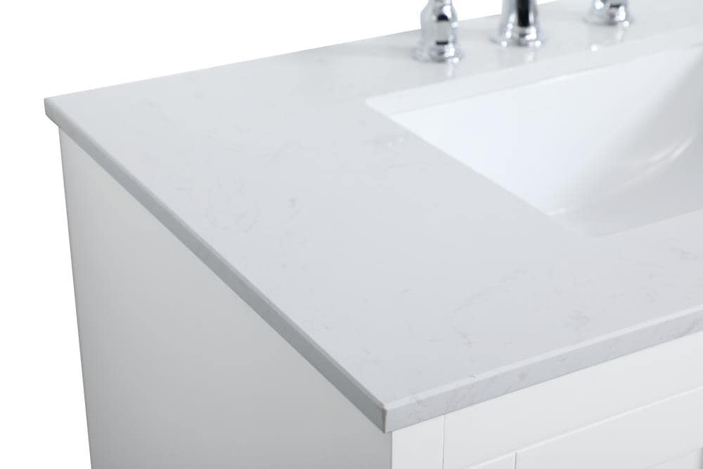 Elegant Decor First Impressions 36-in Brown Undermount Single Sink ...