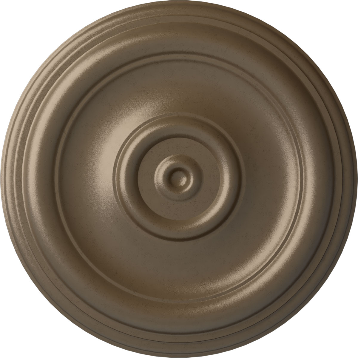 Ekena Millwork CM12TRWSS Traditional 12-in W x 12-in L Painted Warm Silver Polyurethane Whole Ceiling Medallion