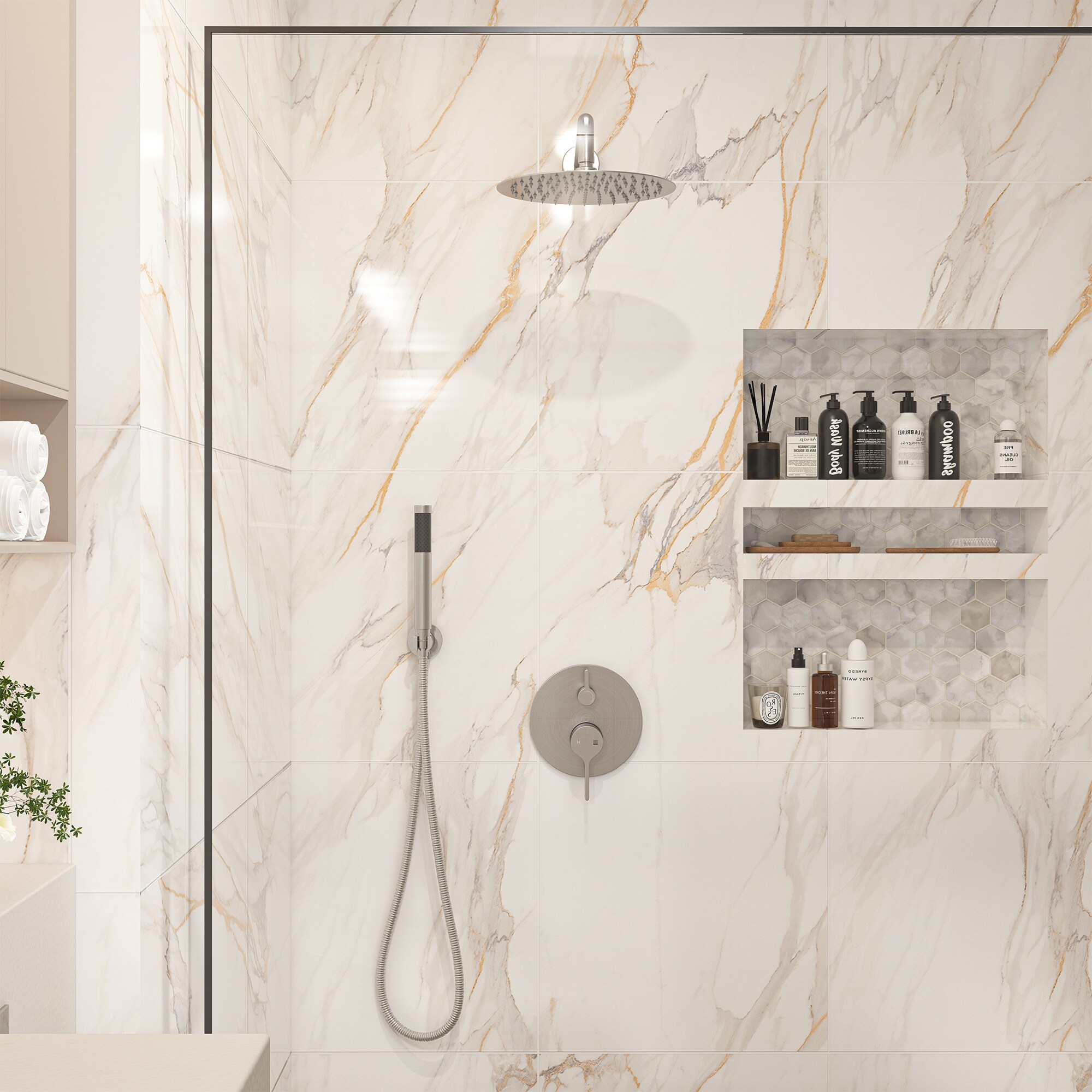 Clihome CL-026SS-SL Showerhead-Bar-Panels - View #4
