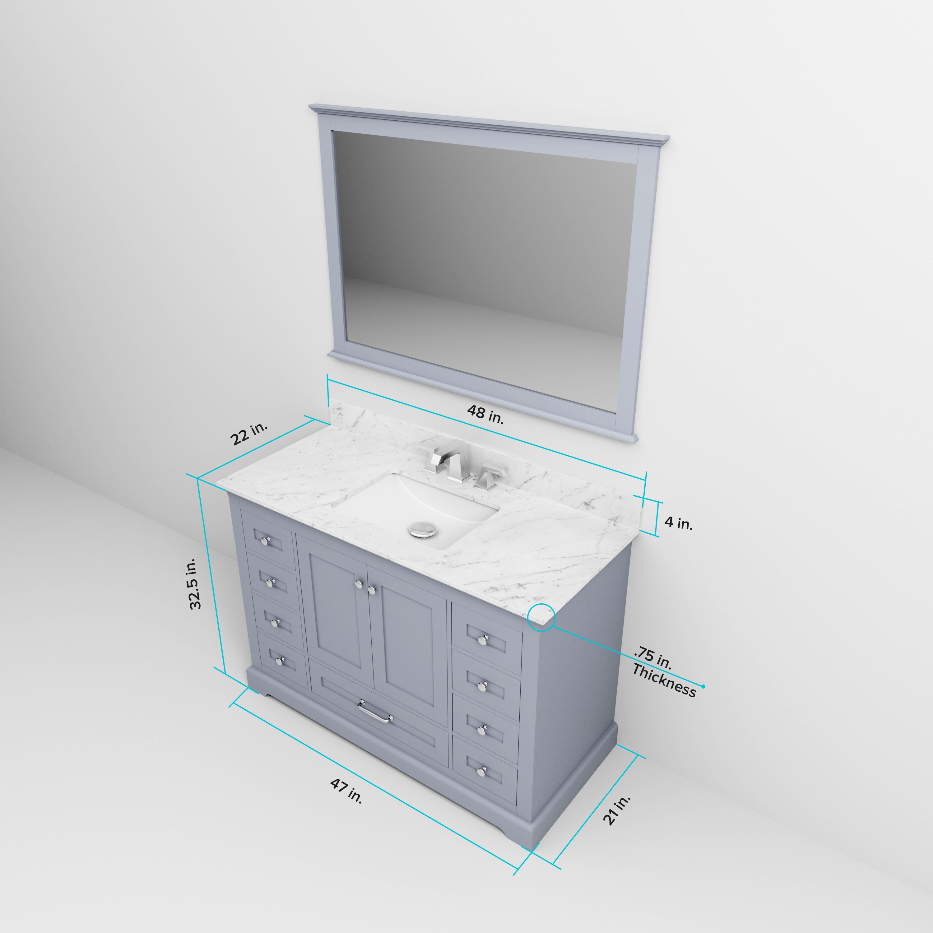 Lexora LVD48SB311 Bath-Vanity-Combo - View #9
