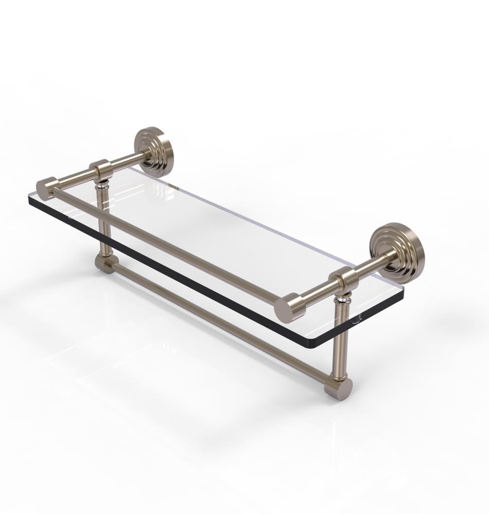 Allied Brass WP-1TB/16-GAL-PEW Waverly Place Antique Pewter Wall mount Bathroom Shelf ( 16-in x 5-in x 5-in )