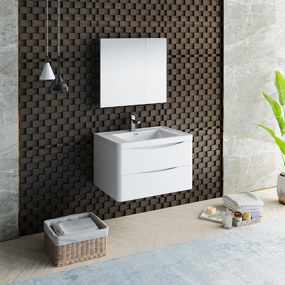 Fresca FVN9032WH Bath-Vanity-Combo - View #3