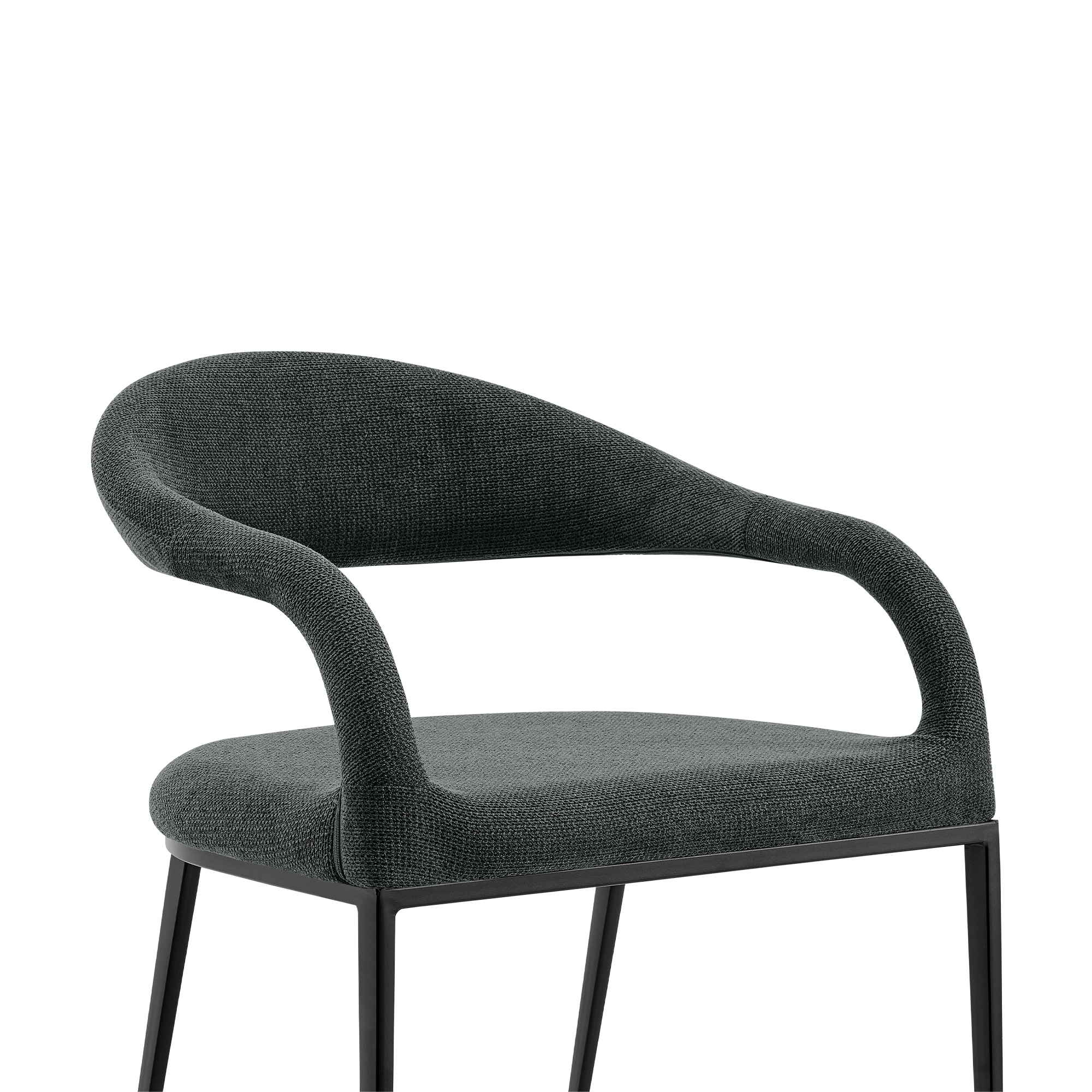 Armen Living LCMOSIBLKCH Dining-Chairs - View #5