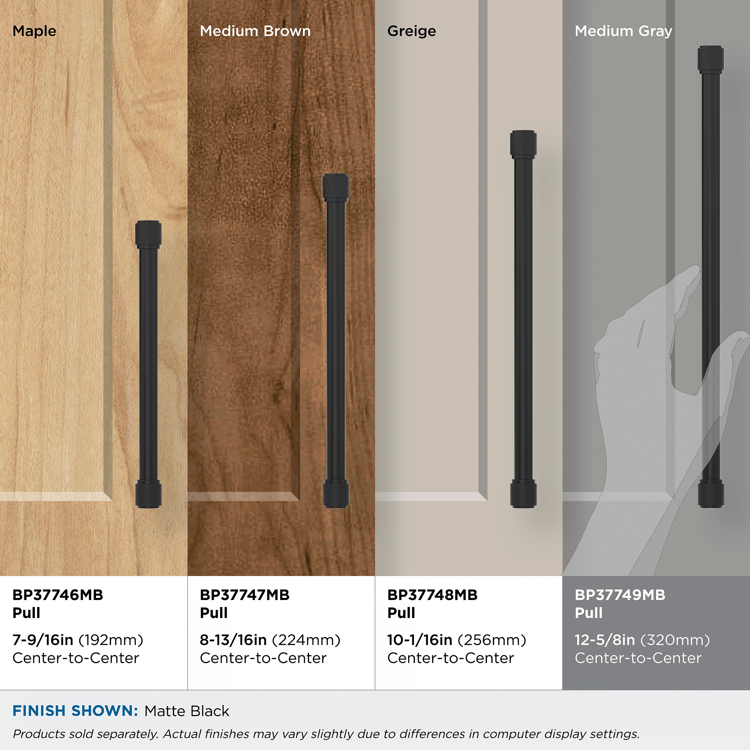 Amerock BP37749MB Cabinet-Pulls - View #7