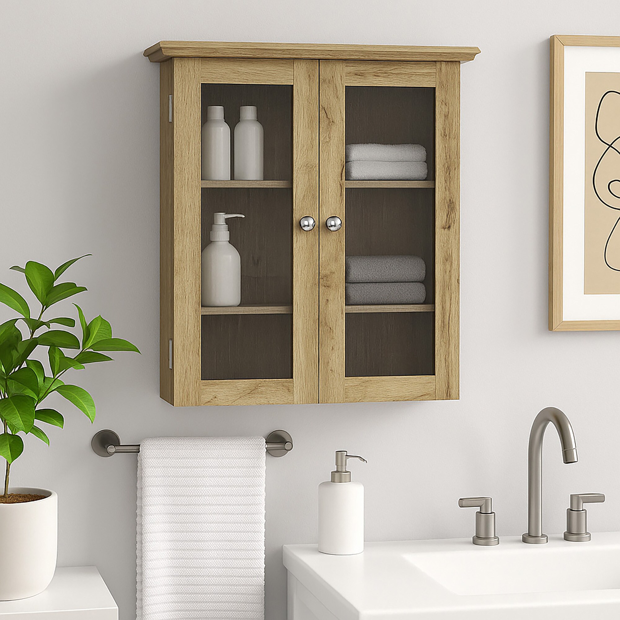 Teamson Home ELG-581LO Bathroom-Wall-Cabinets - View #7