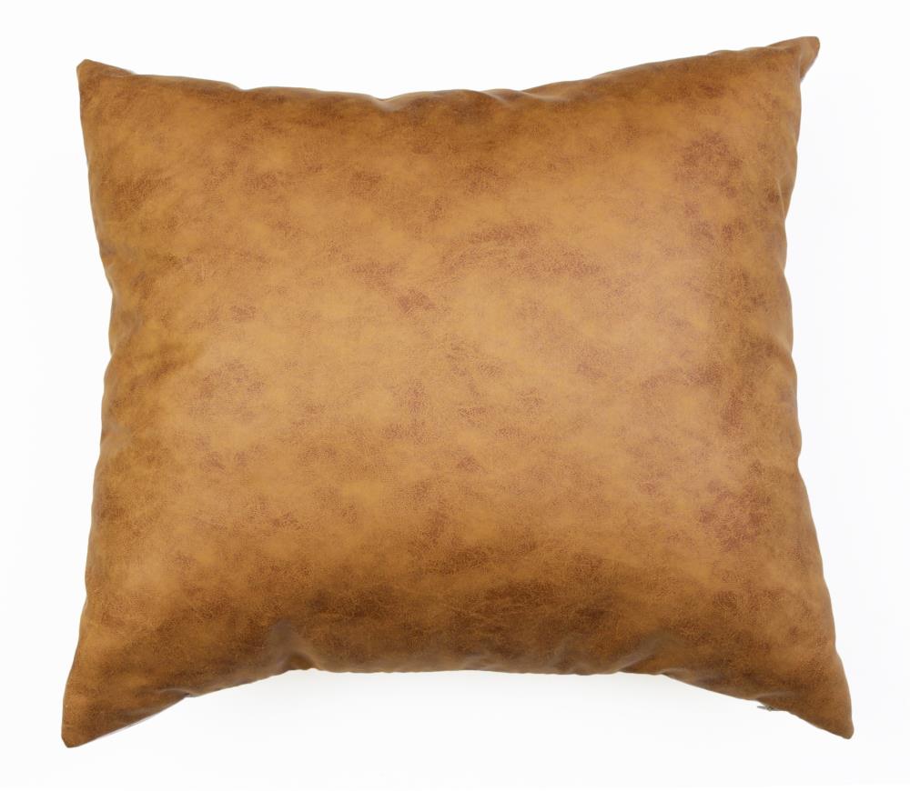 Decor Therapy TH023089001E Thro by Marlo Lorenz 20-in x 20-in Cognac Indoor Decorative Pillow